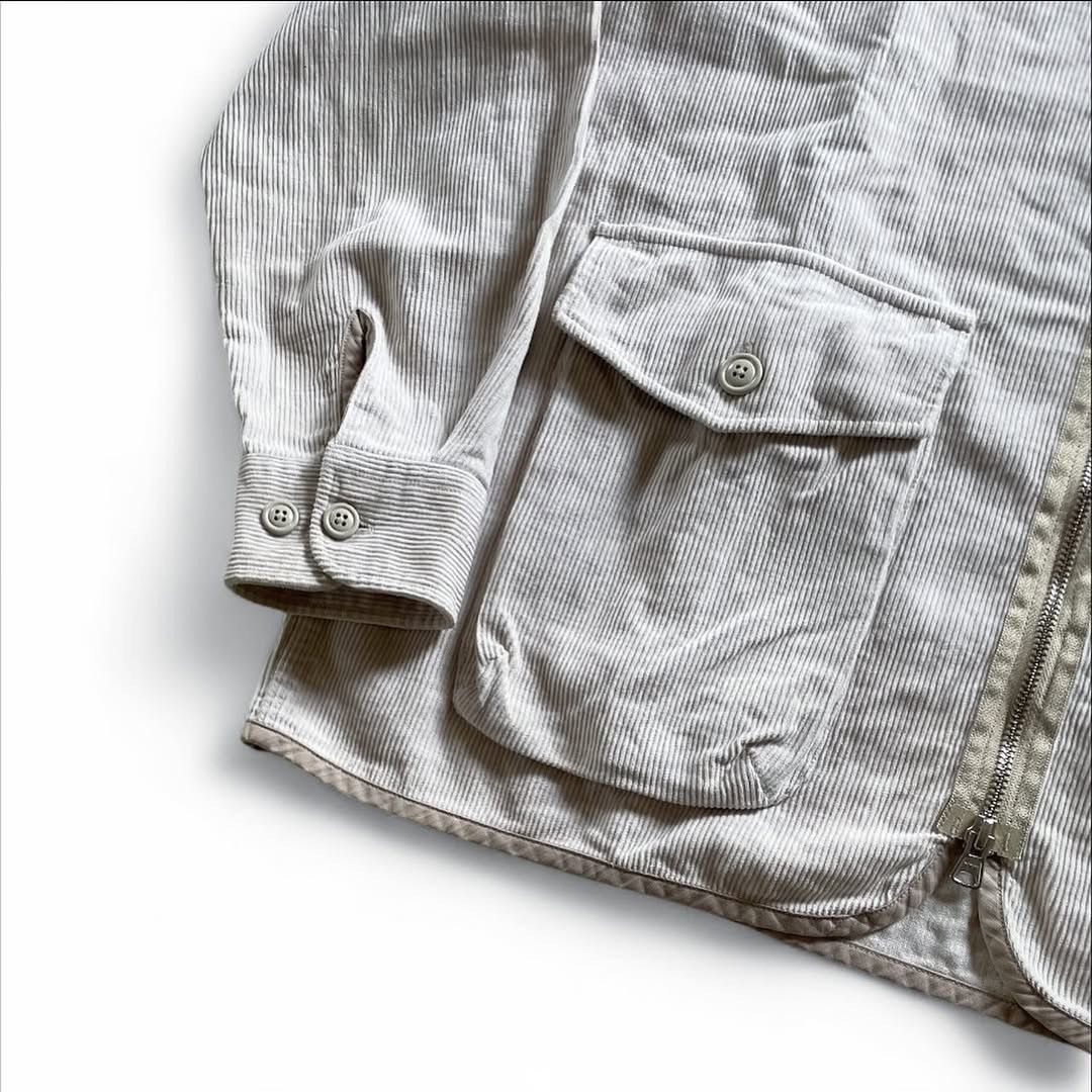 FrizmWORKS 🛒SENDOFFER🛒Frizmworks Corduroy Zip Up Jacket - Ivory Size US M / EU 48-50 / 2 - 4 Thumbnail