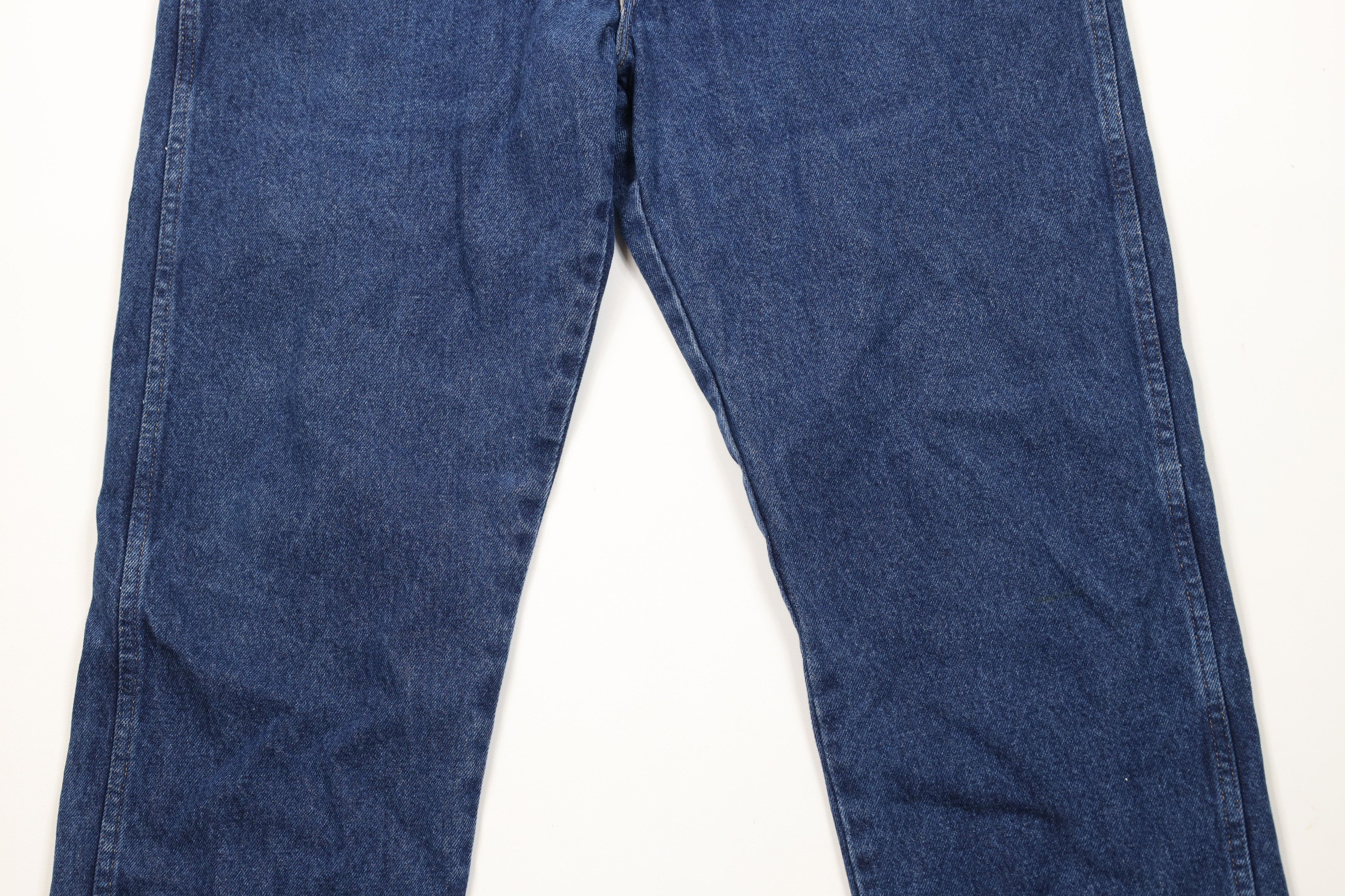 Cabelas × Vintage Vintage Cabelas Flannel Lined Straight Leg Denim Jeans Blue Size US 36 / EU 52 - 4 Thumbnail