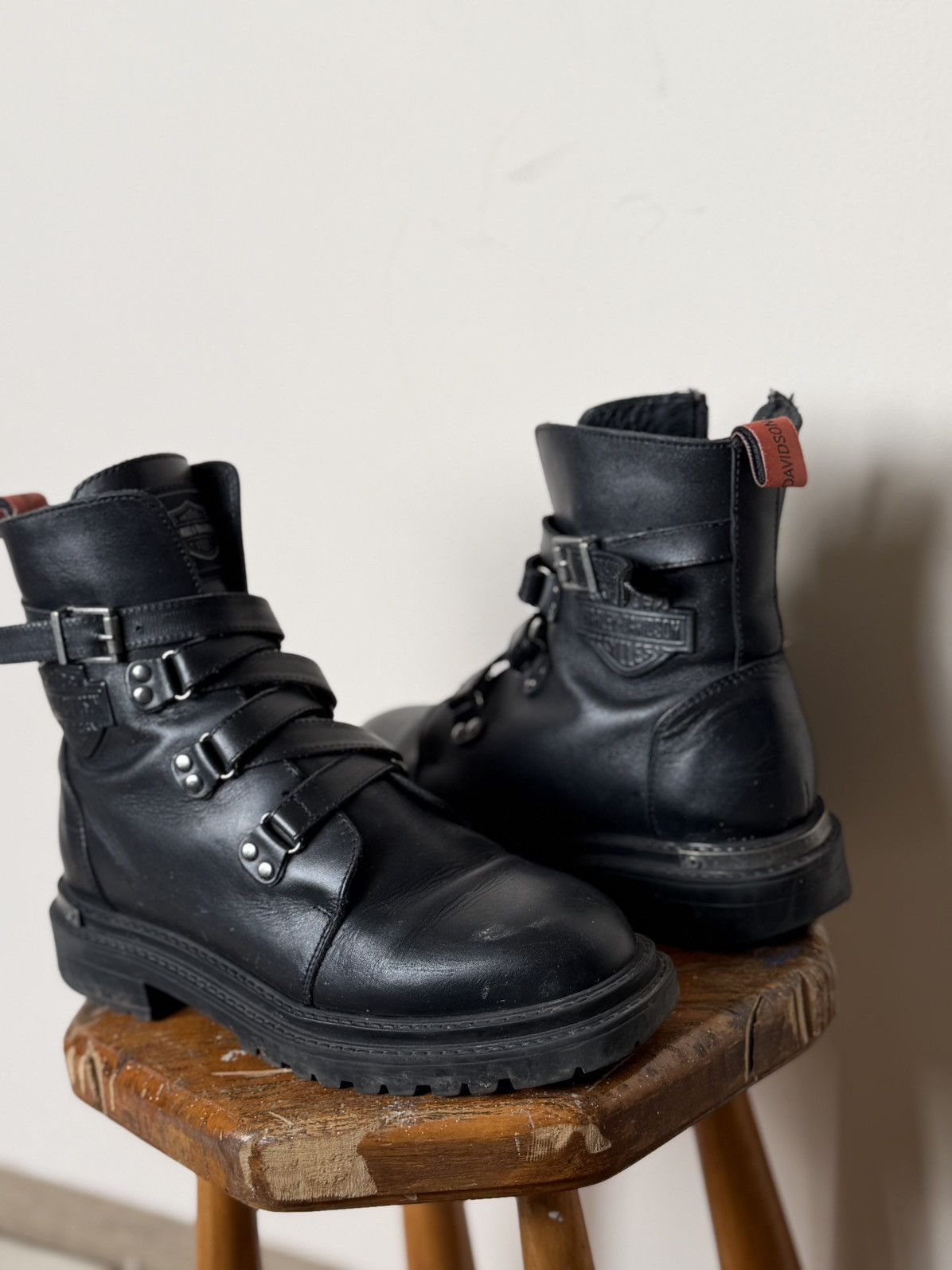 Harley Davidson Vintage Harley-Davidson Ankle-Zip Avant-Garde Westernf Boots Size US 6 / IT 36 - 3 Thumbnail