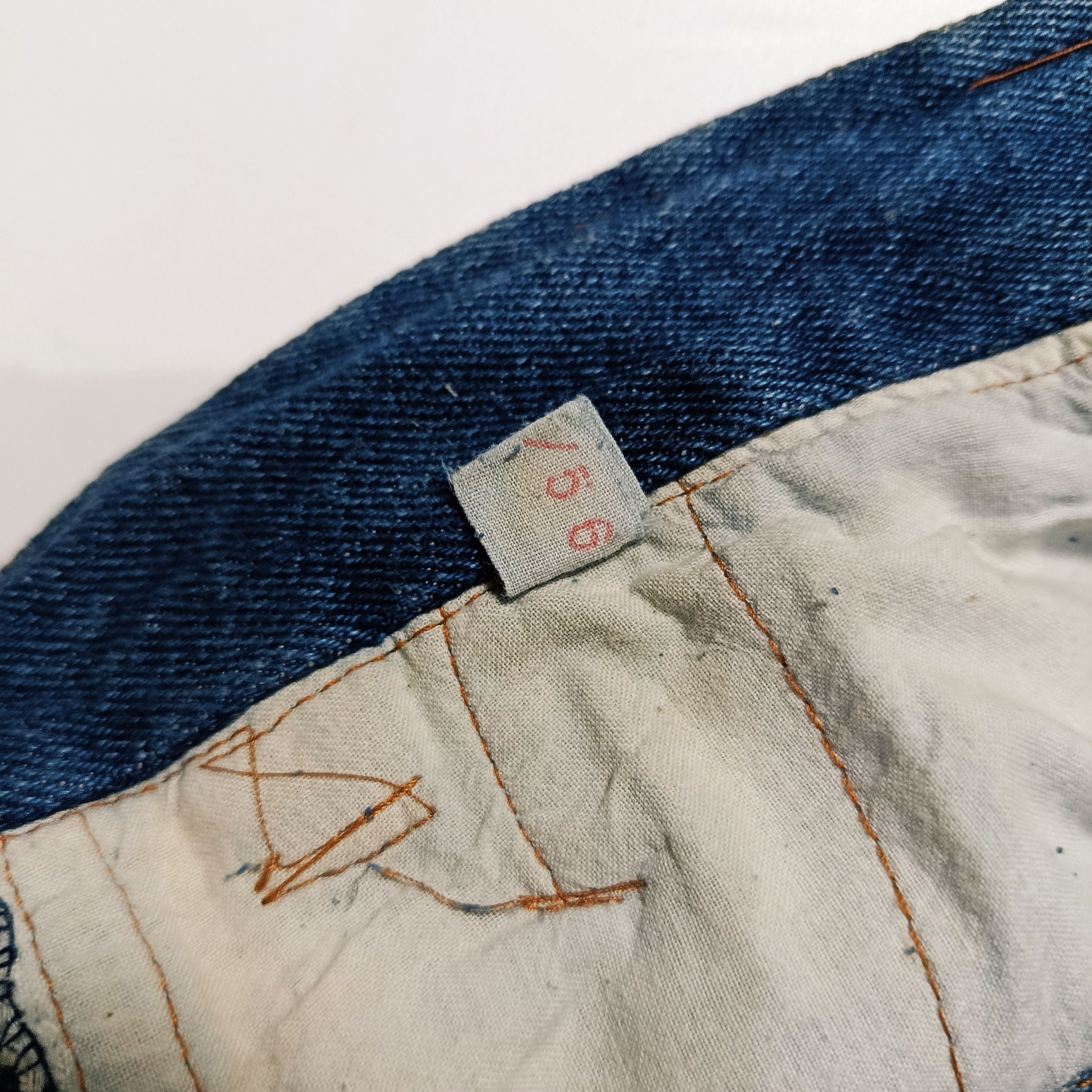 Vintage 1970s Japanese Pleated Denim Work Trousers Size US 29 - 9 Thumbnail