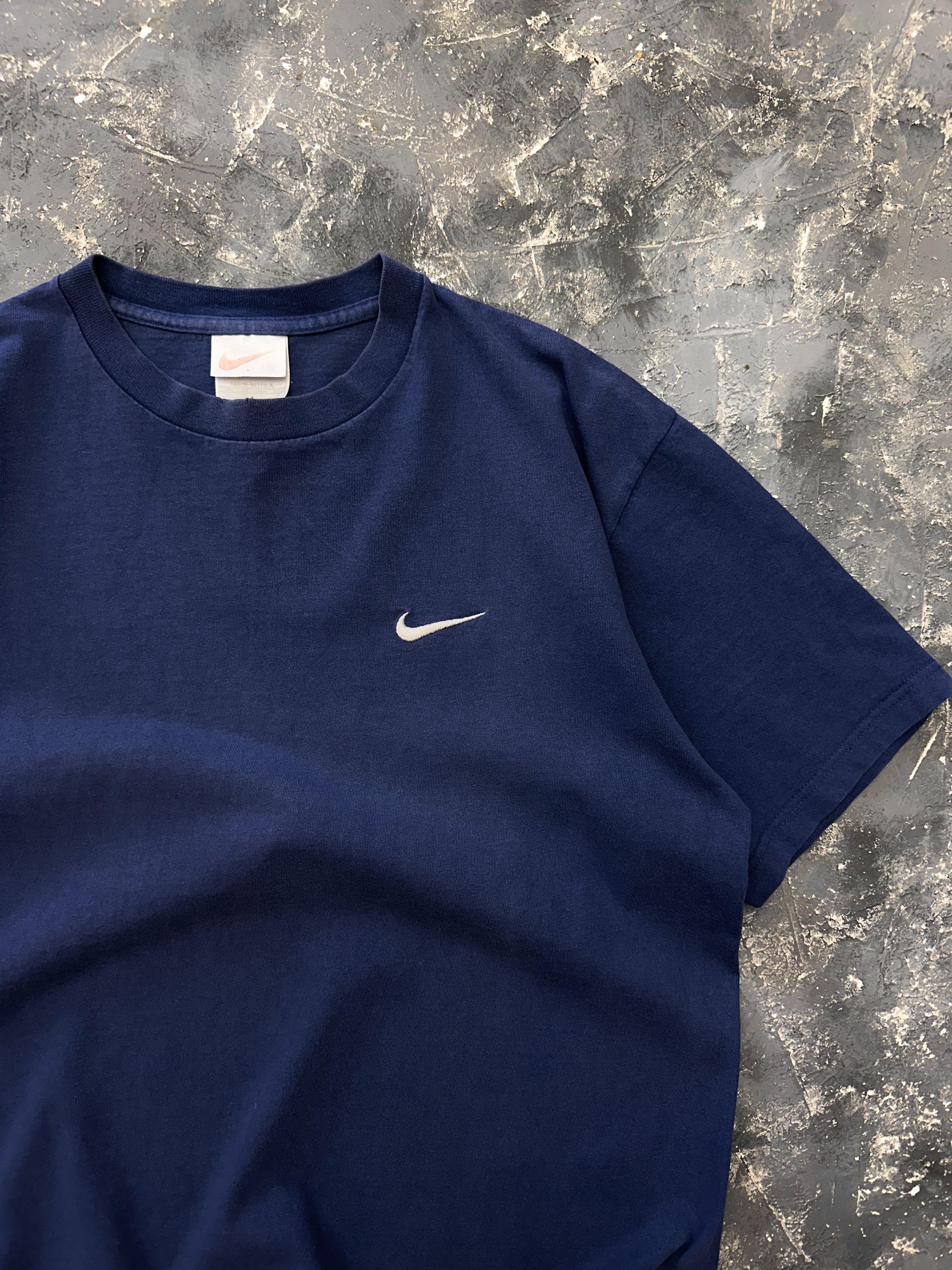 Nike × Vintage vintage 90s nike swoosh basic shirt Size US M / EU 48-50 / 2 - 3 Thumbnail