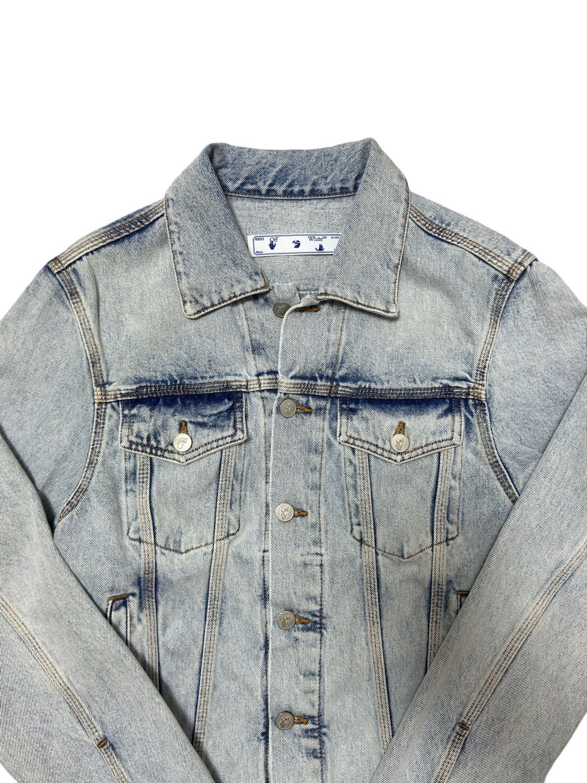 Off-White 1 of 10 Mykonos Exclusive Off White Denim Jacket Size US XS / EU 42 / 0 - 6 Thumbnail