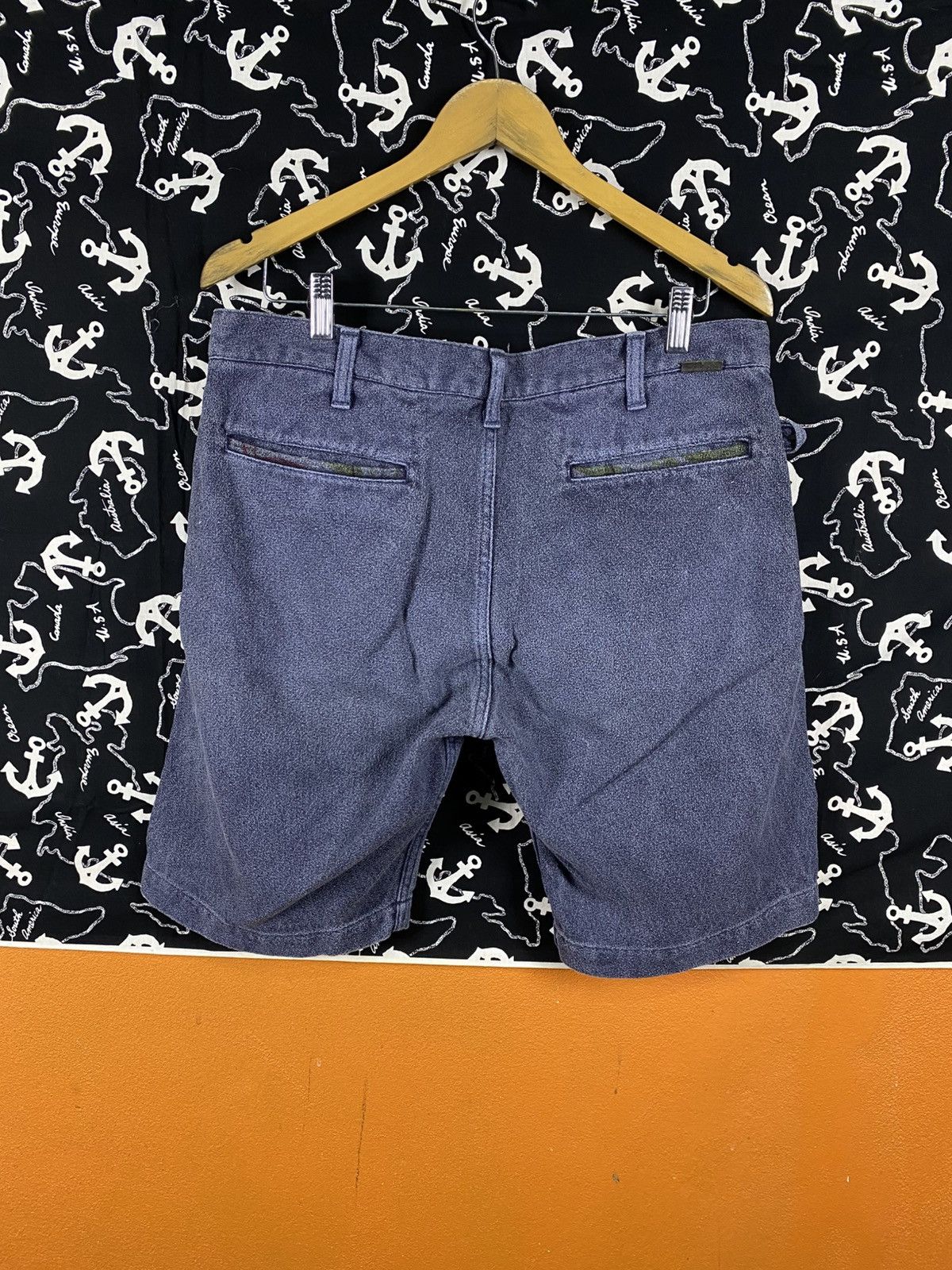 Japanese Brand Vintage Japanese Believer Blue Cotton Shorts Talon Zip Japan Size US 33 - 11 Thumbnail