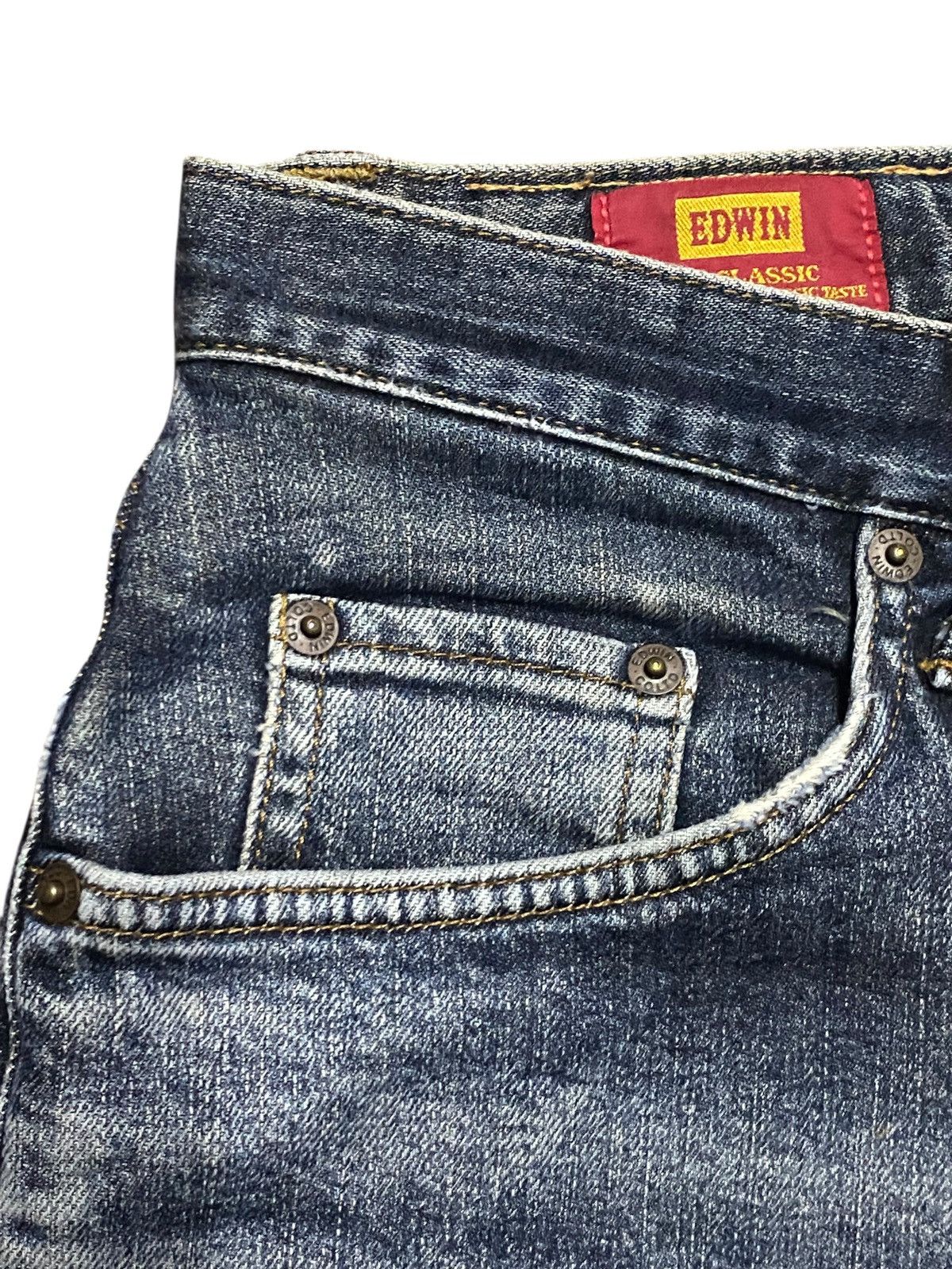 Junya Watanabe Vintage Japanese Brand Edwin Us Classic Distressed Jeans Size US 34 / EU 50 - 13 Thumbnail