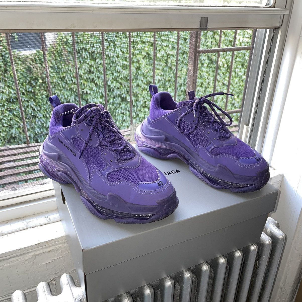 Balenciaga triple s mens purple clearance
