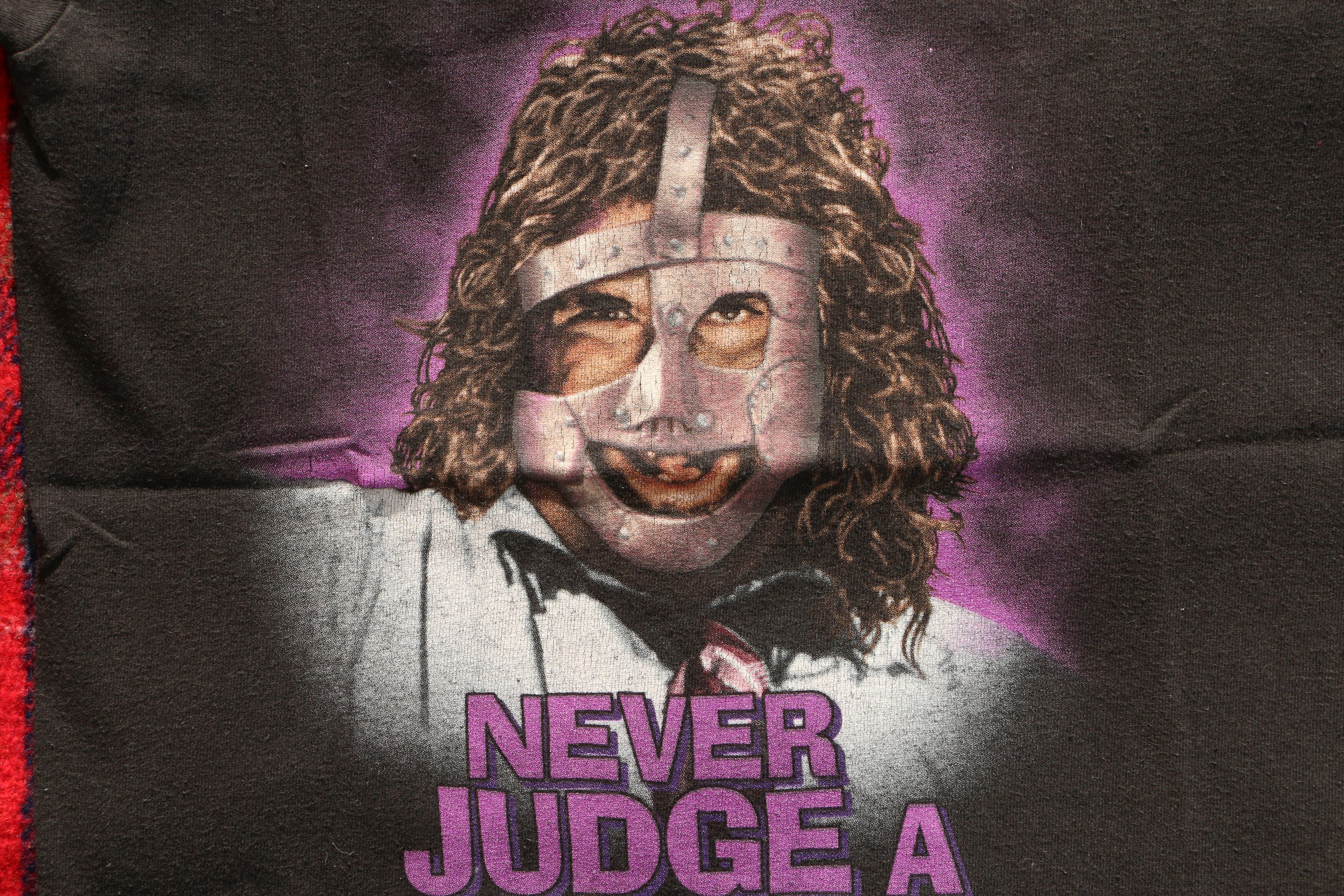 WWF WWF Mankind T-shirt – “Never Judge a Man" Size US XXS / EU 40 - 2 Thumbnail