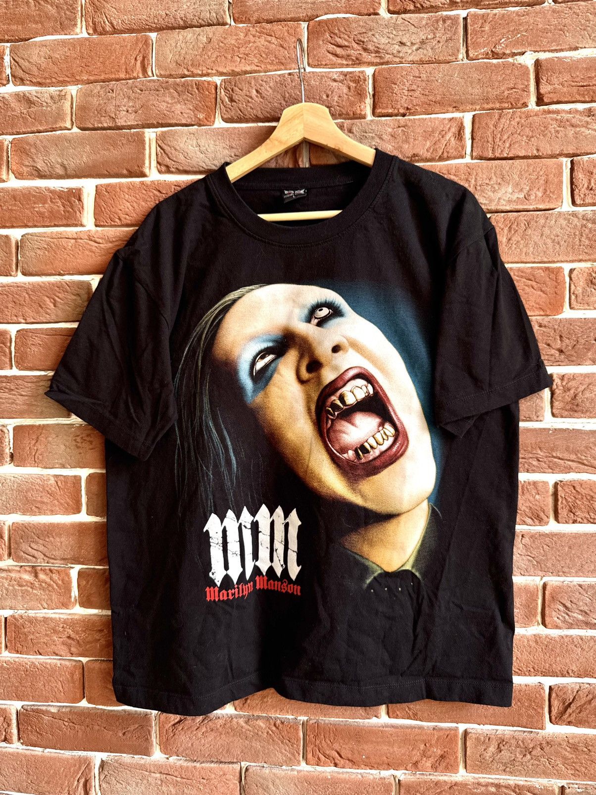 Vintage Marilyn Manson Age Grotesque Vintage 00s Band Tee Rock Rare Size US L / EU 52-54 / 3 - 1 Thumbnail