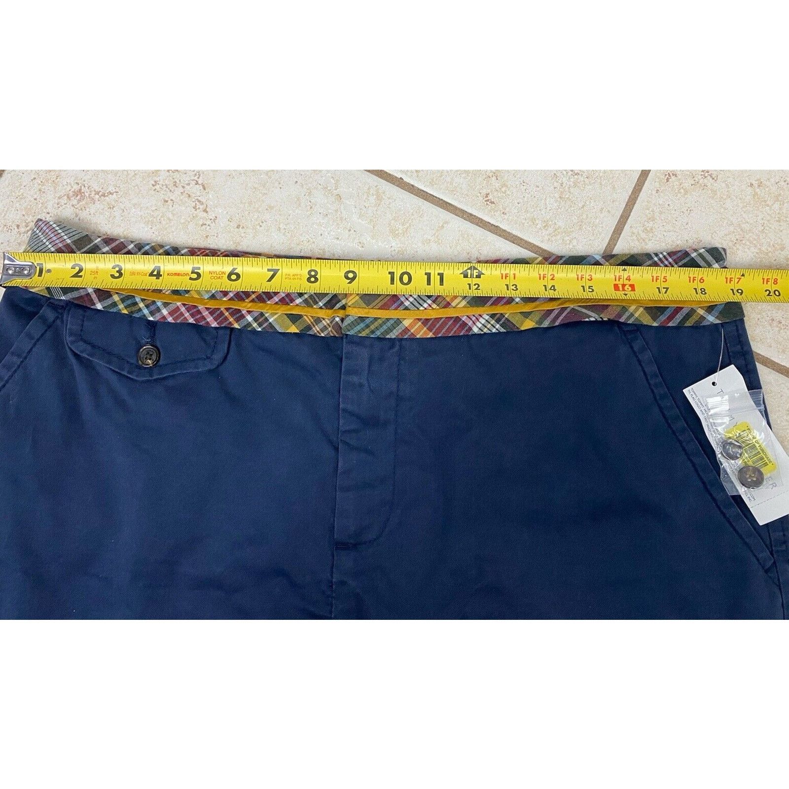 Tommy Hilfiger NWT Tommy Hilfiger Skirt Sz 16 Blue Yellow Plaid Mini Y2K Size 38" / US 16 / IT 52 - 13 Thumbnail