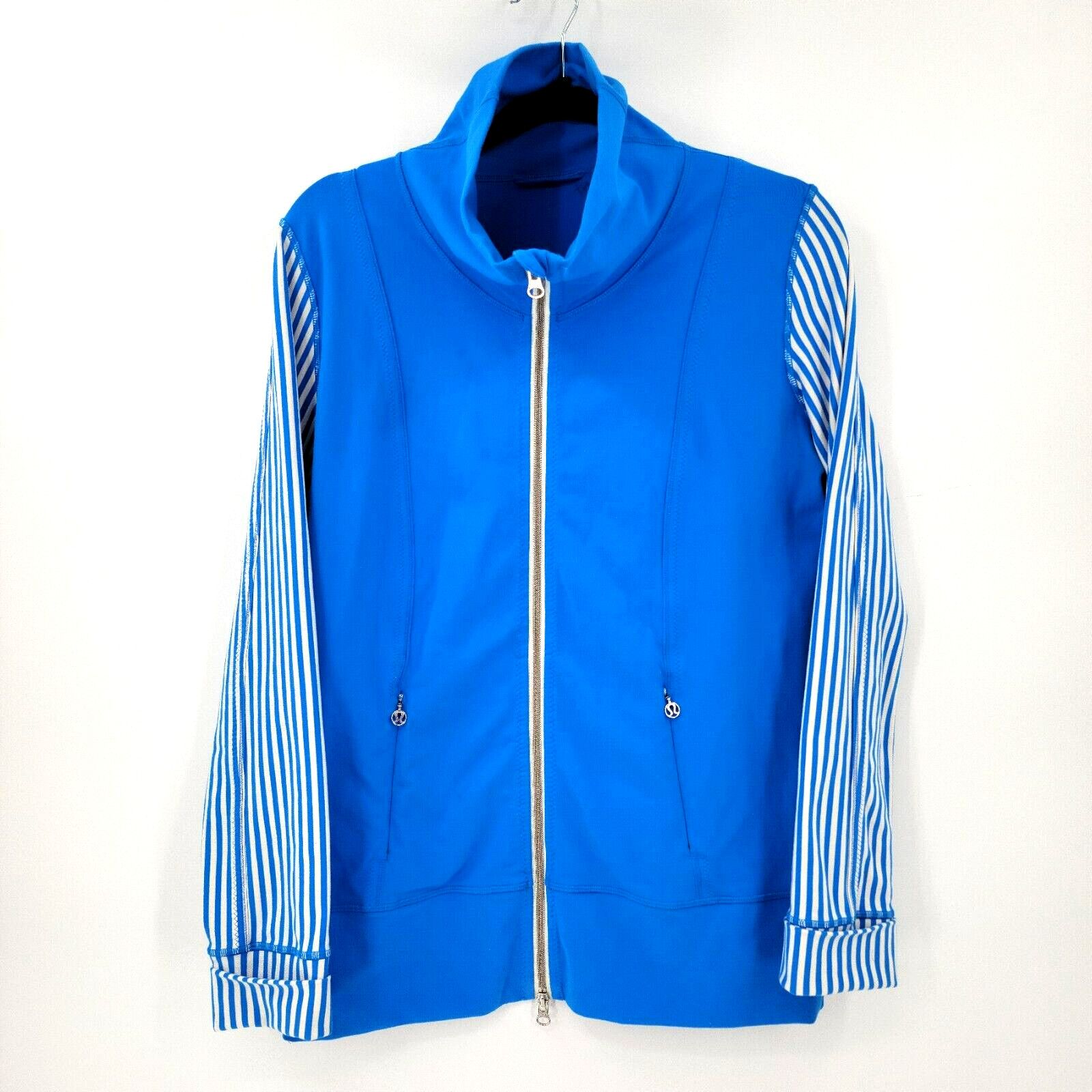 Lululemon Lululemon Women's 12/XL Daily Yoga Zip Up Striped Jacket Size XL / US 12-14 / IT 48-50 - 1 Thumbnail