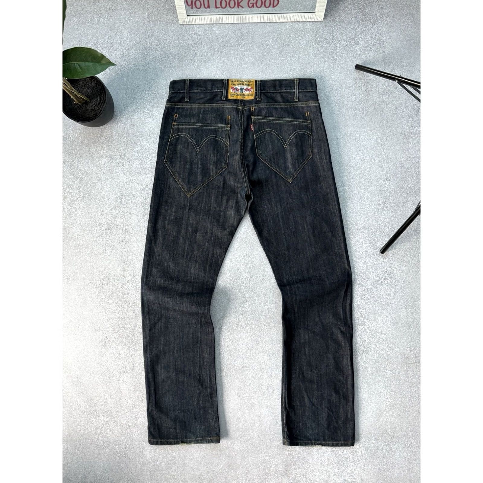 Levi's VINTAGE Levi’s Engineered Jeans Denim 506 Men’s Blue Hanna? Size US 31 - 3 Thumbnail