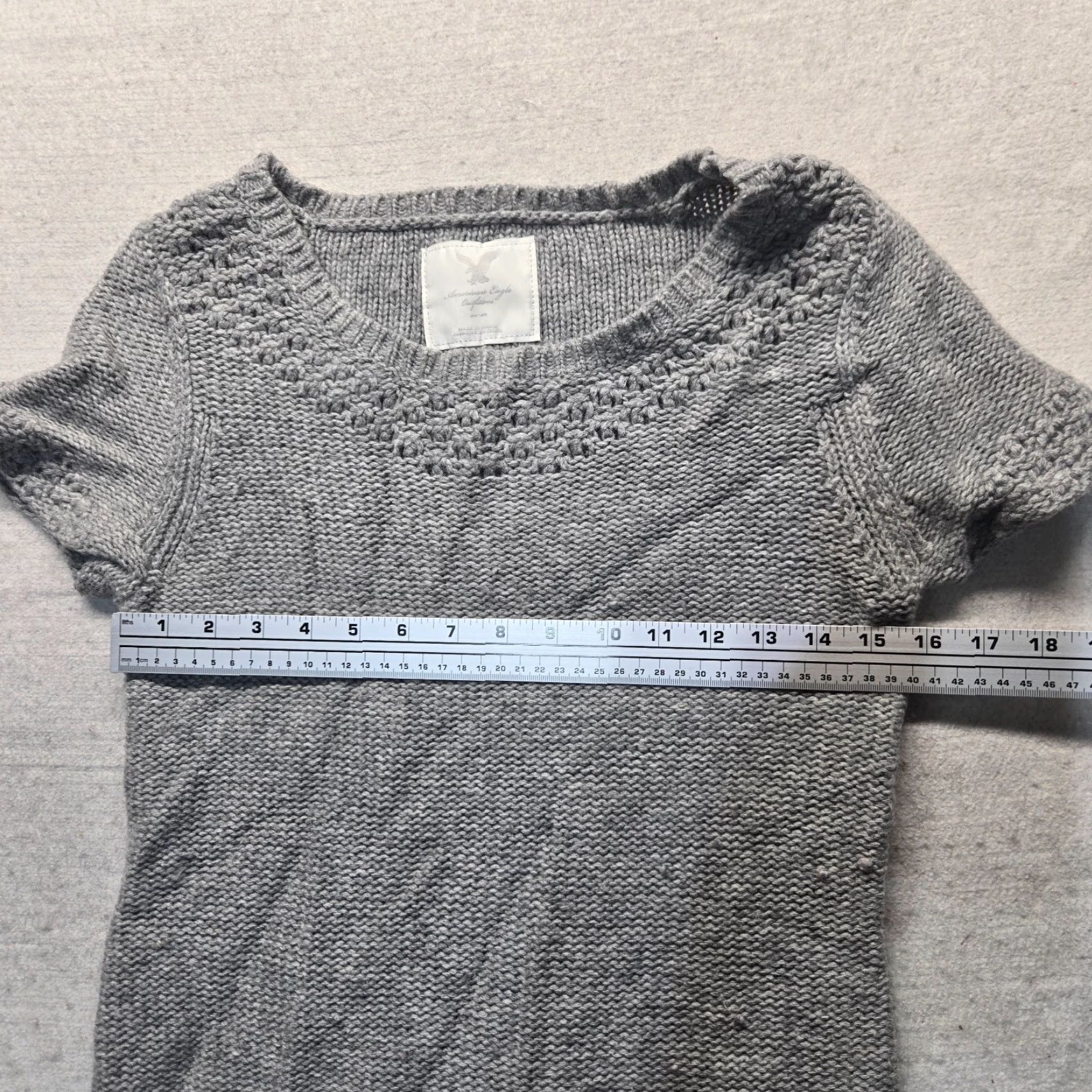 American Eagle Outfitters American Eagle Outfitters Gray Knit Sweater Adult M Medium Womens Size M / US 6-8 / IT 42-44 - 3 Thumbnail