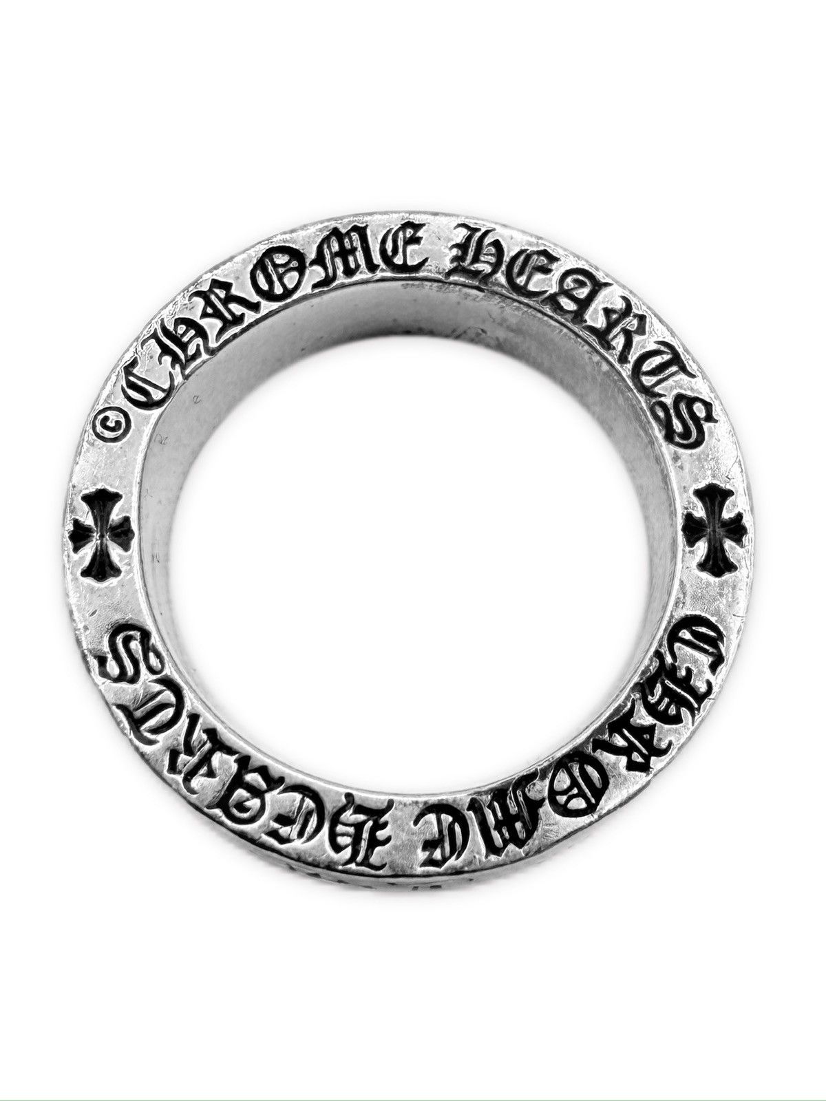 Chrome Hearts Chrome Hearts ‘Fuck You’ .925 Silver Etched Ring Size ONE SIZE - 2 Thumbnail