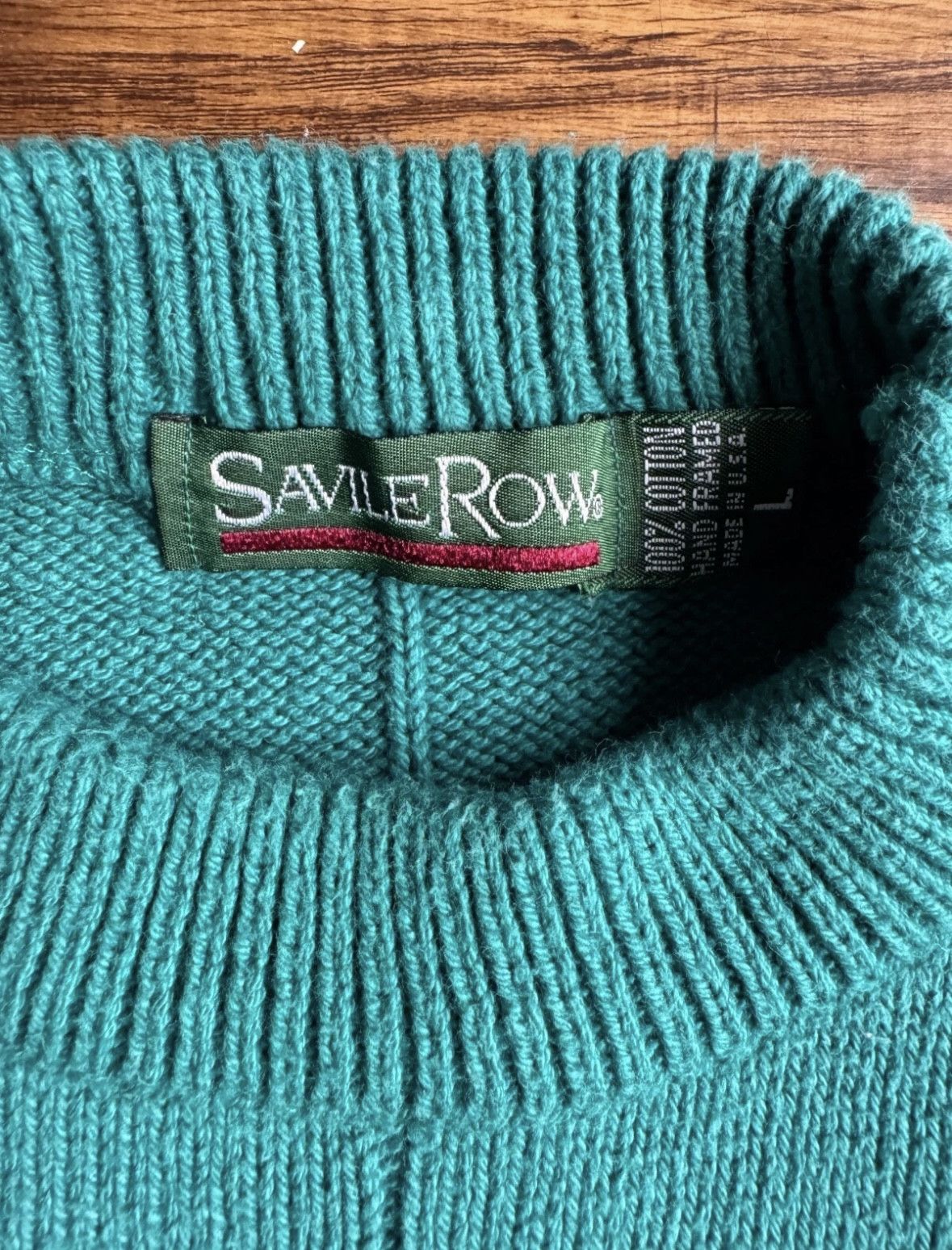 Savile Row Vintage Savile Row Hand Framed Mock Neck Sweater Thick USA Size L / US 10 / IT 46 - 3 Thumbnail