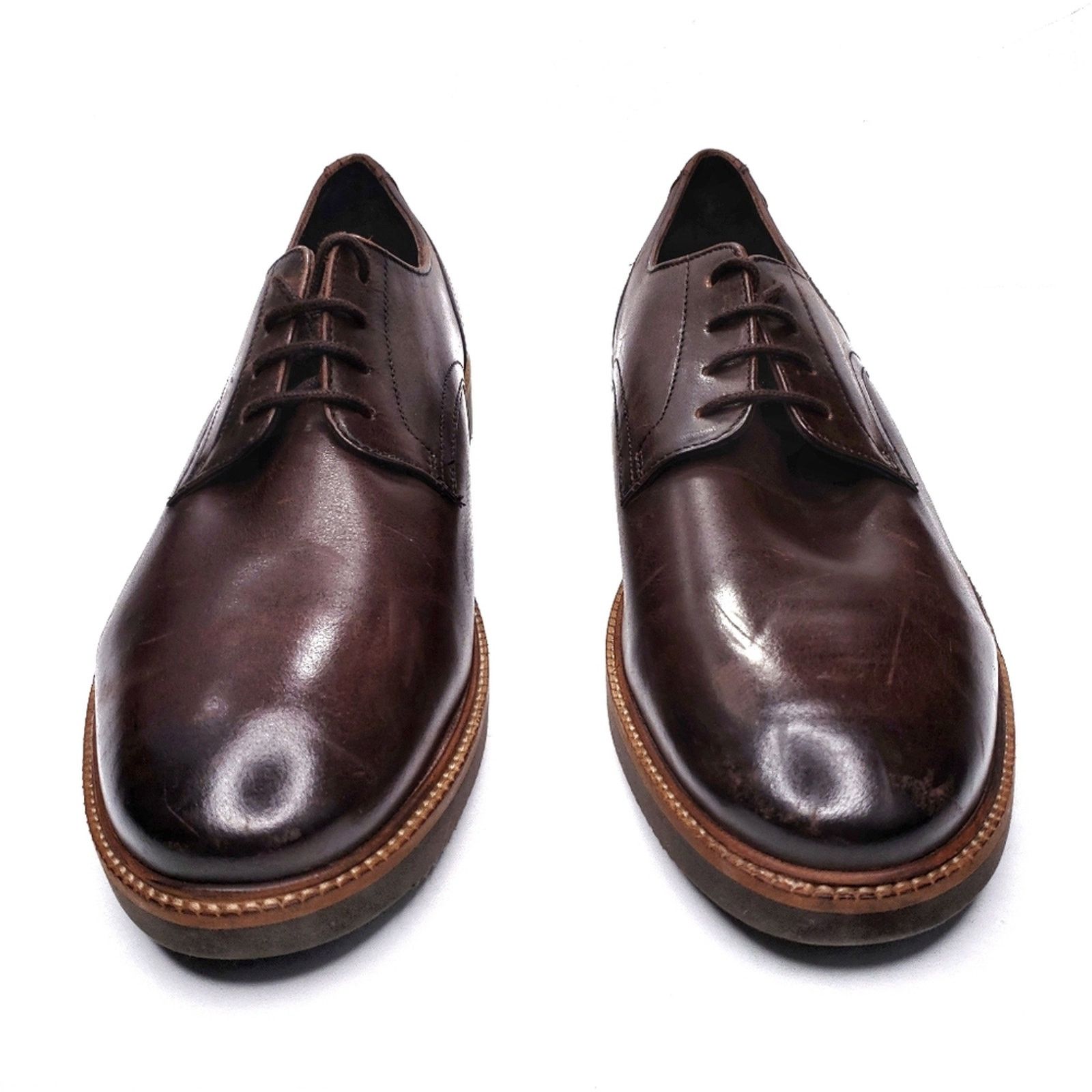 Base London Base London Draco Derby Shoes in Brown Leather Size US 11 / EU 44 - 4 Thumbnail