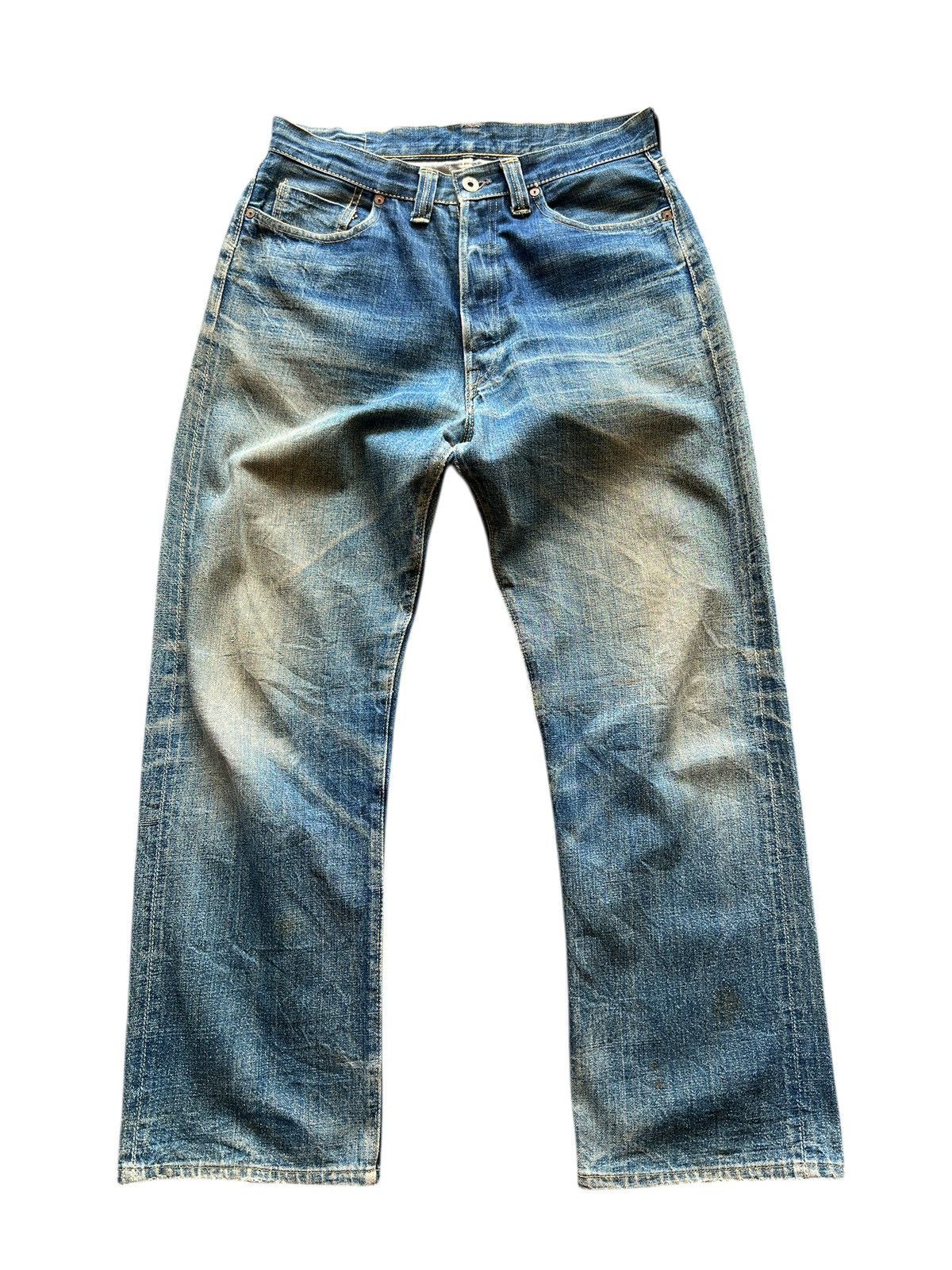 Denime Vintage Denime Authentic Leather Patch Slevedge DenimJeans Size US 30 / EU 46 - 2 Thumbnail
