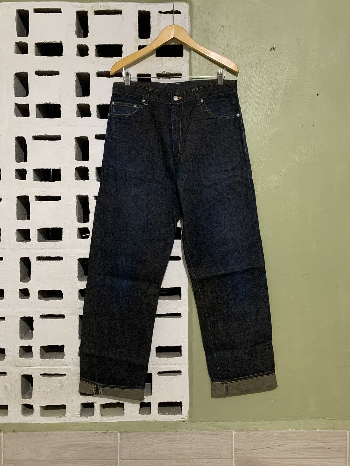 Bape Vintage A Bathing Ape - Buckle Back Selvedge Denim Size US 33 - 4 Thumbnail