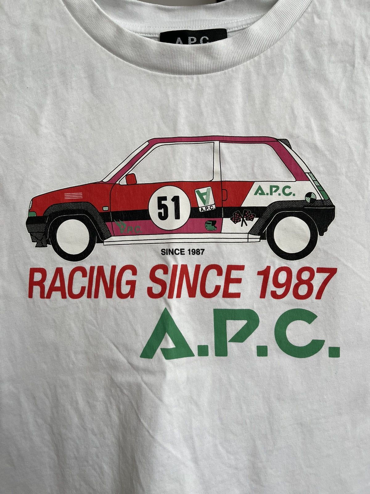 A.P.C. APC Rue Madame Paris T-Shirt Tee Size L / US 10 / IT 46 - 6 Thumbnail