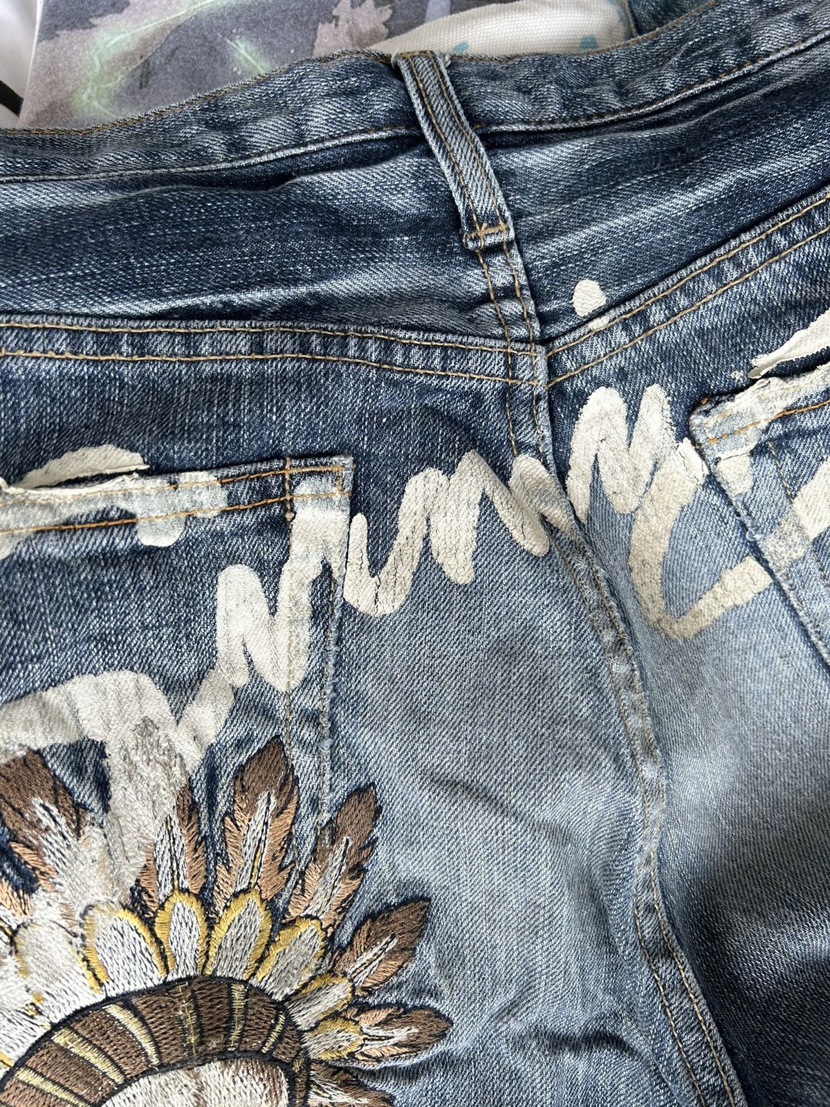 Ed Hardy Sirmione Ed Hardy Styles Embroidered Skulls Design Size US 28 / EU 44 - 7 Thumbnail