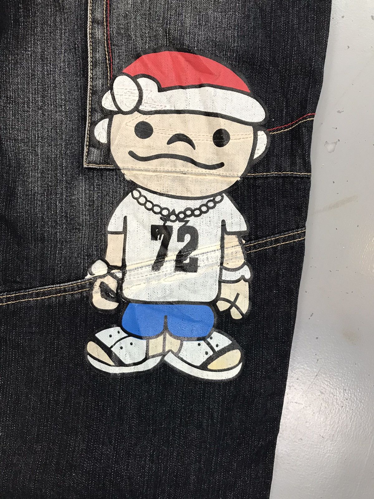 Ecko Unltd. × Vintage Vintage Ecko UNLTD crazy boy printed denim Size US 40 / EU 56 - 11 Thumbnail