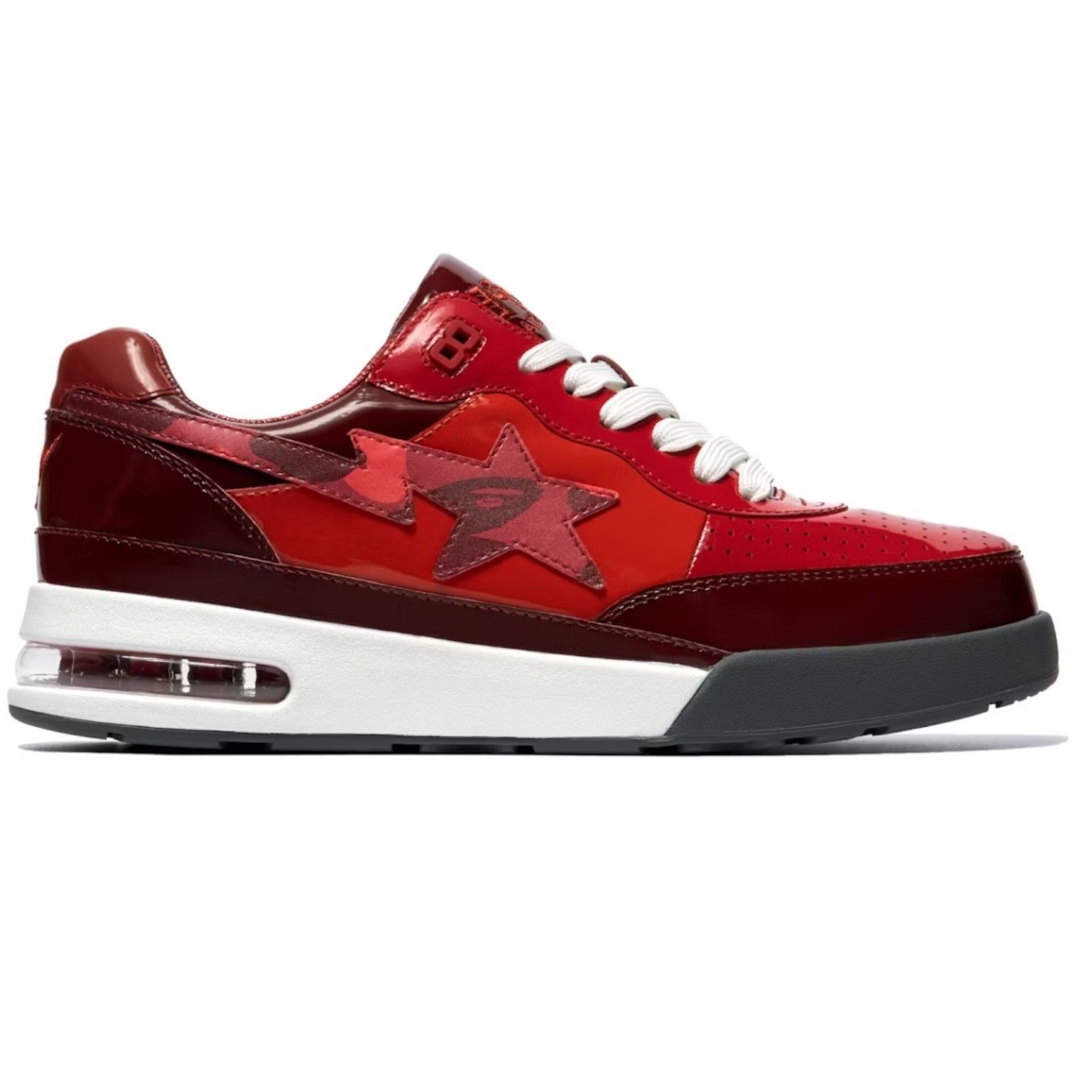 image of Bape Road Sta 1 Shoes in Red, Men's (Size 8.5)