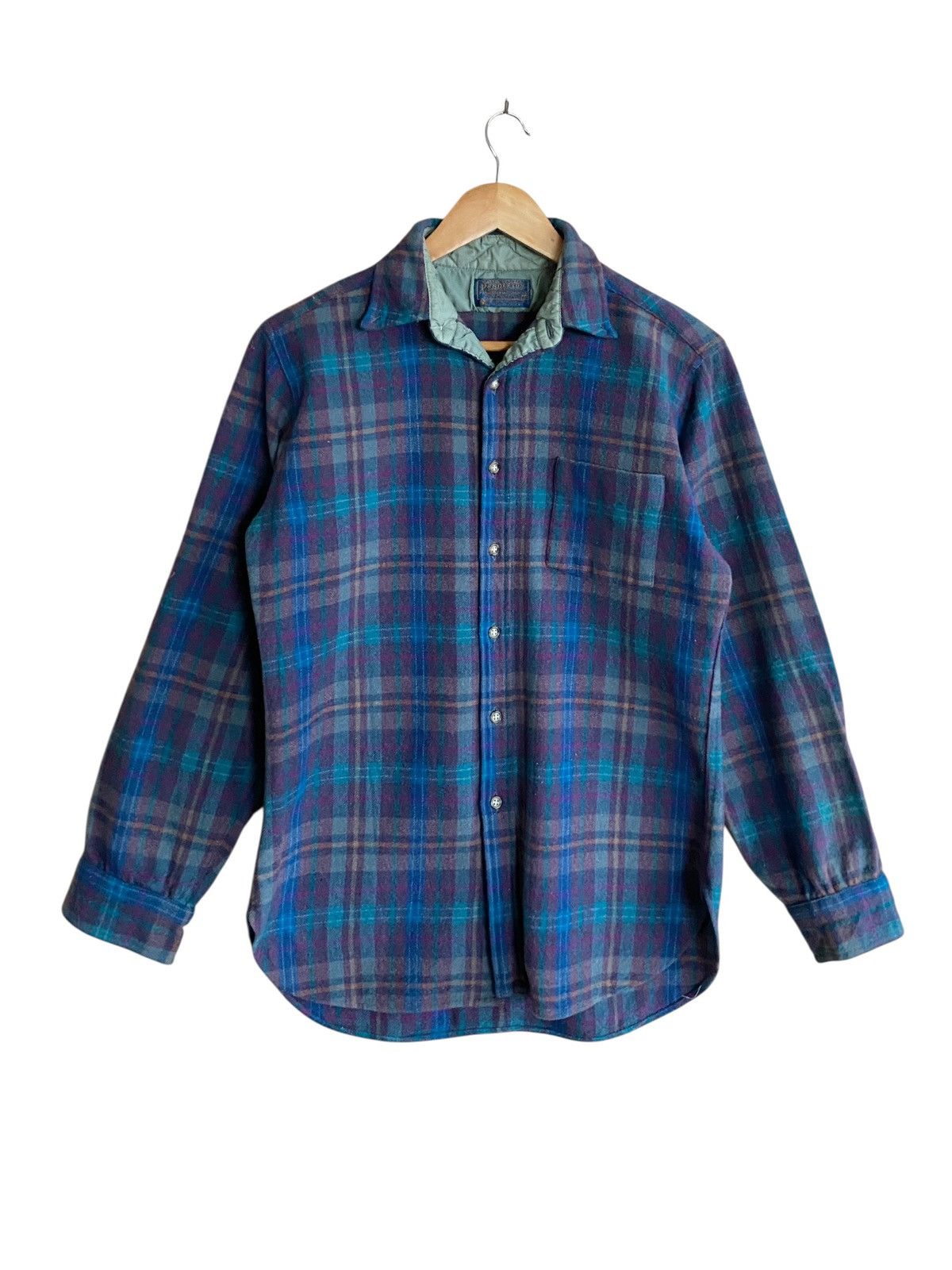 Pendleton Vintage Brand Pendleton Made In Usa Wool Shirt 1970s Size US M / EU 48-50 / 2 - 1 Thumbnail