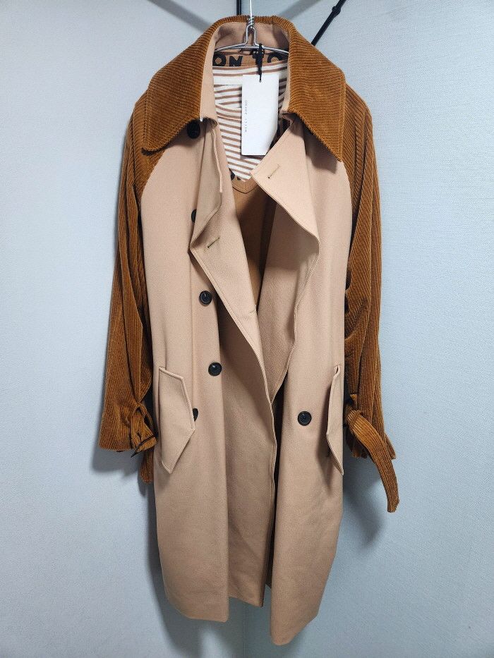 Other WEILI ZHENG TRENCH OVER WITH VELVET SLEEVES Size ONE SIZE - 2 Thumbnail