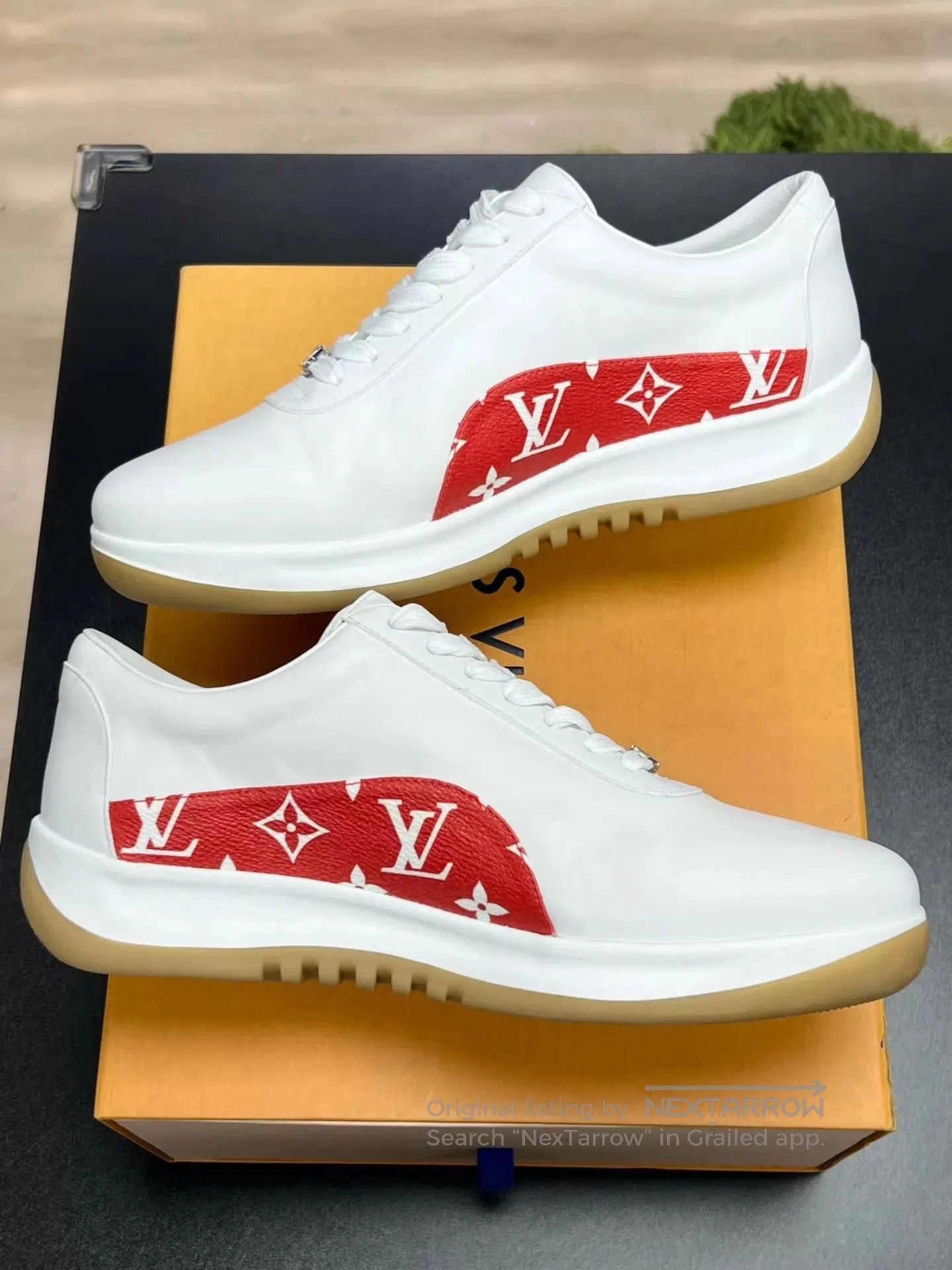 Louis Vuitton White Low. Size US 8.5 / EU 41-42 - 6 Thumbnail