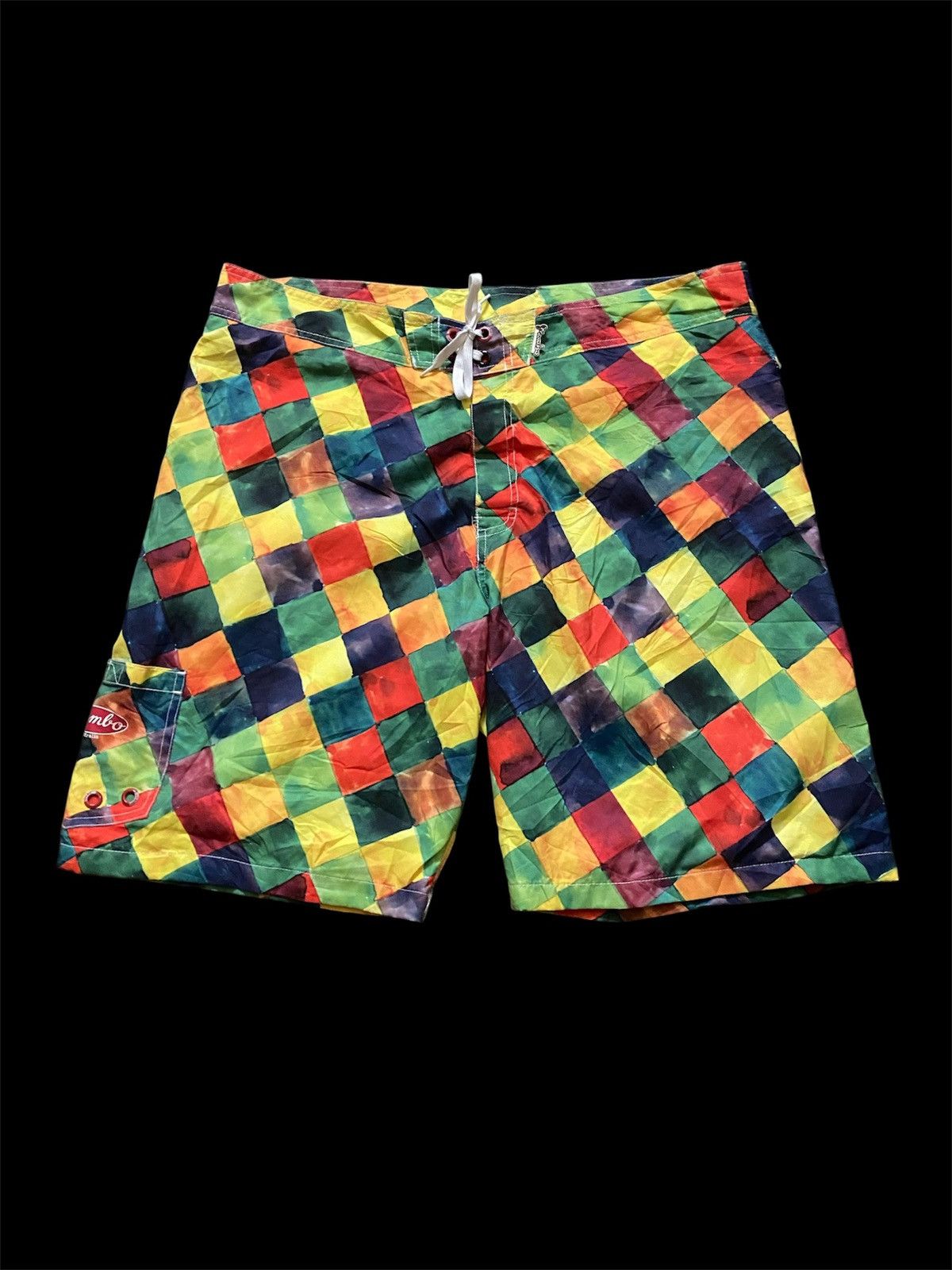 Mambo Mambo Australia Cubism Pattern Hawaii Surf Short Pants Size US 38 / EU 54 - 1 Thumbnail
