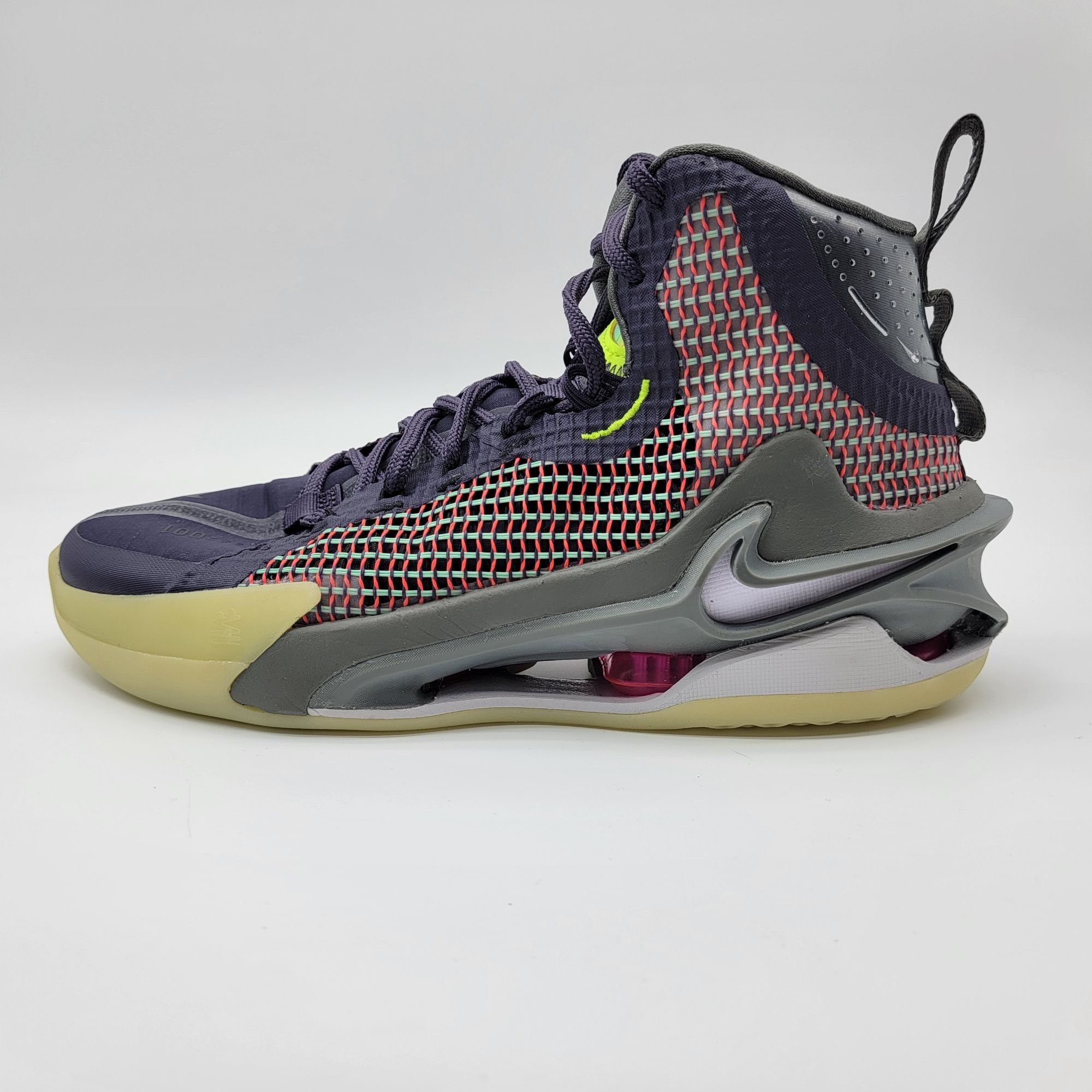 image of New Nike Air Zoom Gt Jump Basketball Shoes Sneaker Boots in Grey, Men's (Size 8.5)
