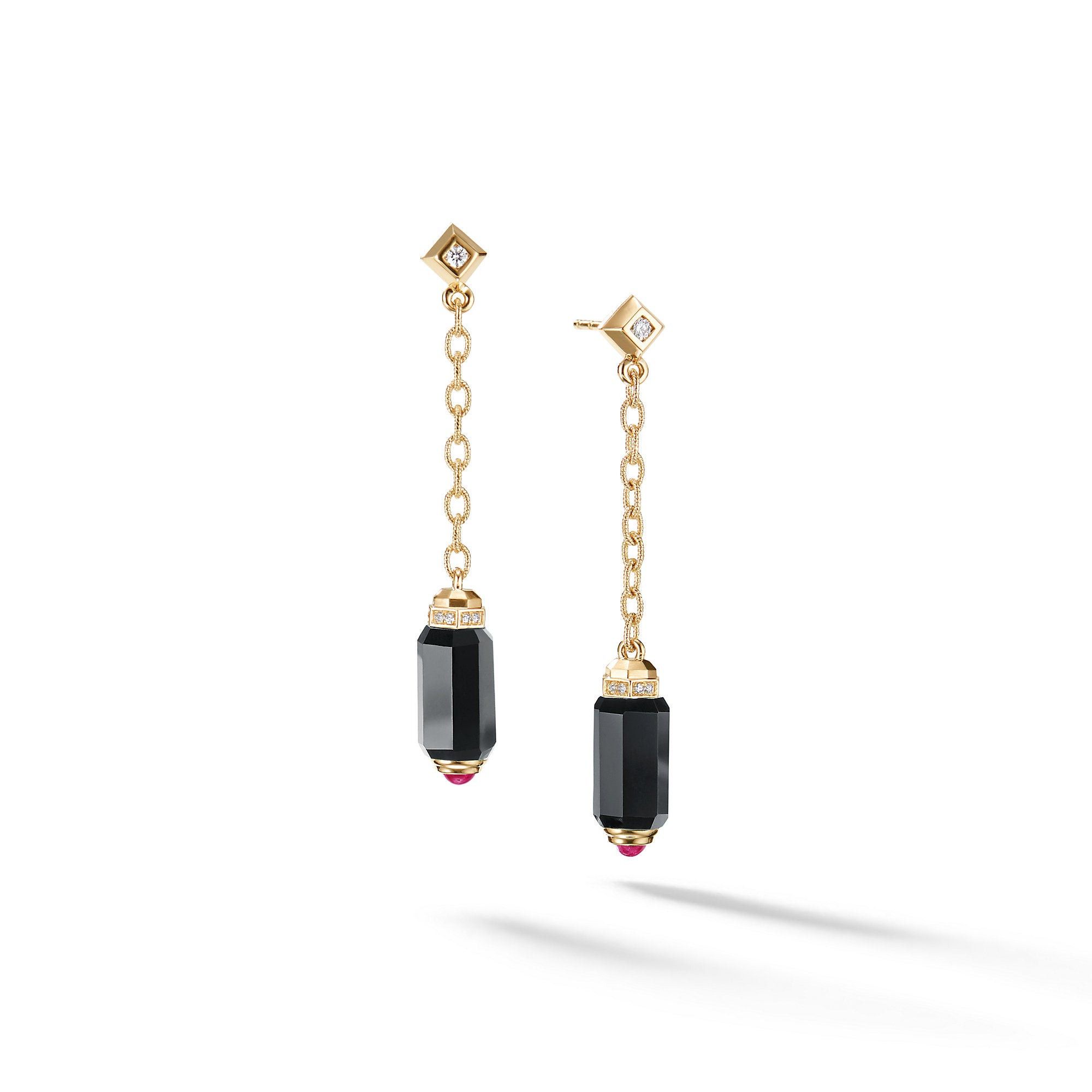 David Yurman o1w1db10526 E13581D/Size 7/ Chain Drop Earrings in Golden Size ONE SIZE - 1 Thumbnail