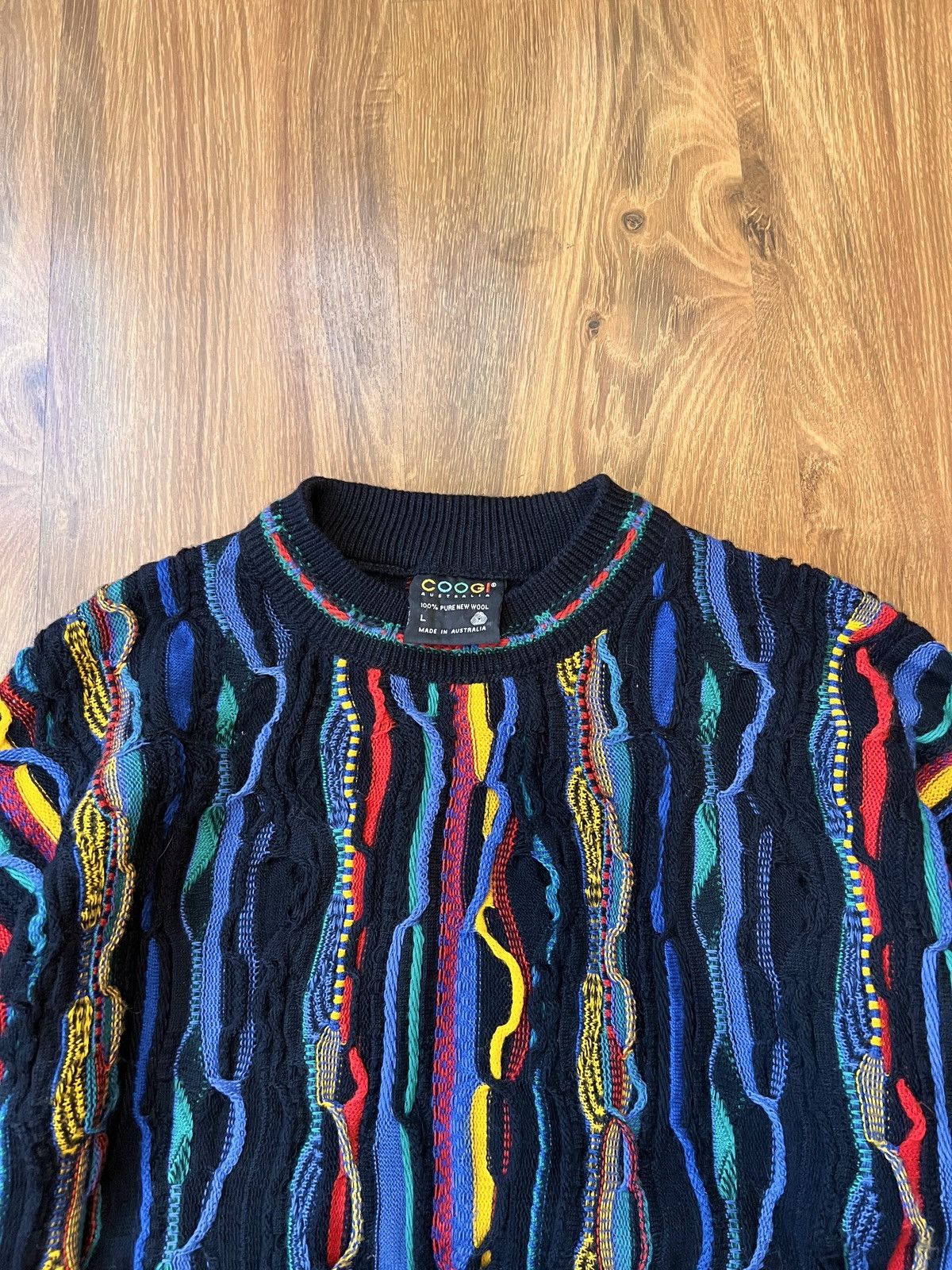 Coogi Rare Coogi 3D Knit / Sweater (Black/Blue/Red/Yellow) Size US M / EU 48-50 / 2 - 4 Thumbnail