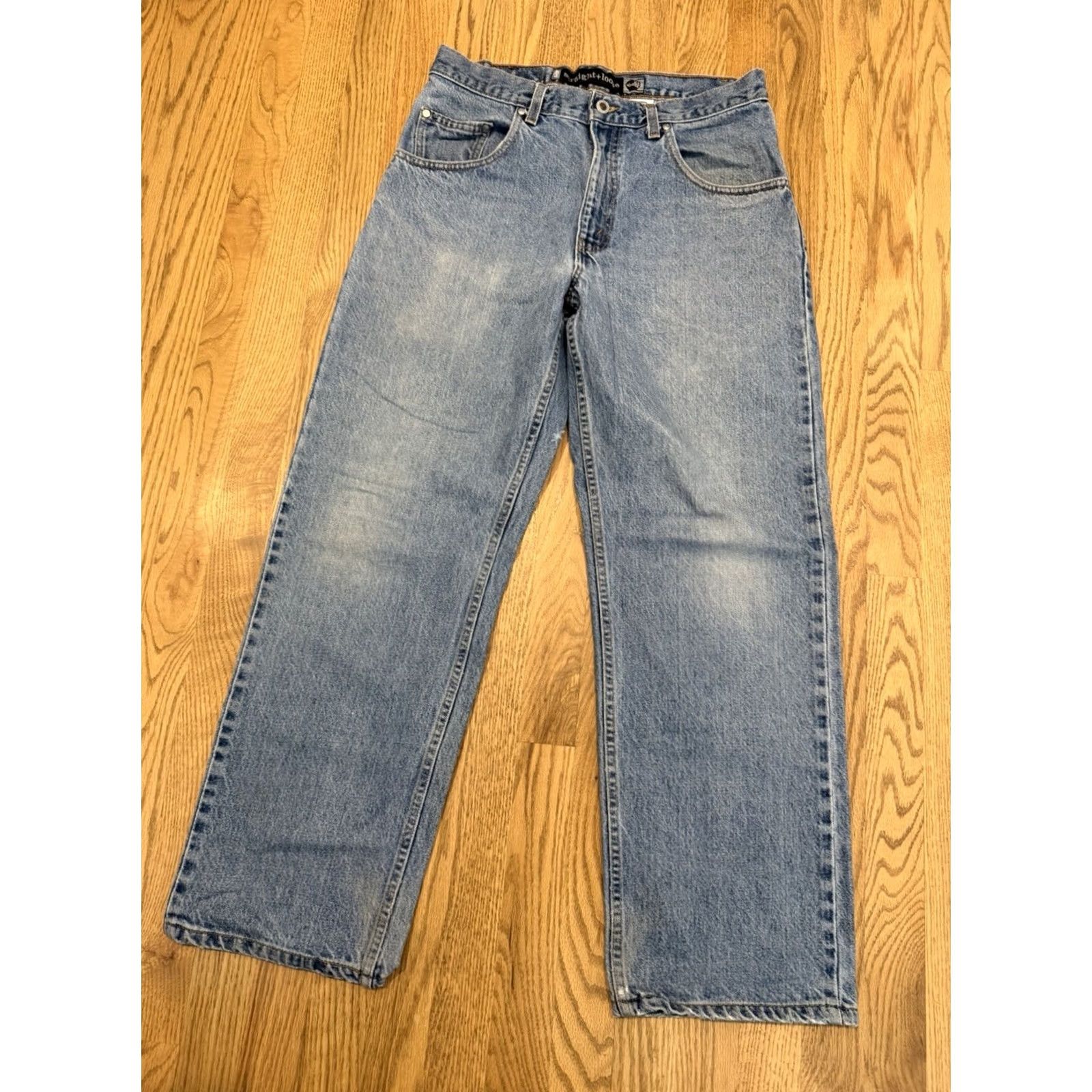 Levi's VINTAGE Levi's SilverTab Jeans Straight 32x29 Denim Blue Men Regular 90s Grunge USA Kid - (adjusted to fit rules) Size US 32 / EU 48 - 5 Thumbnail