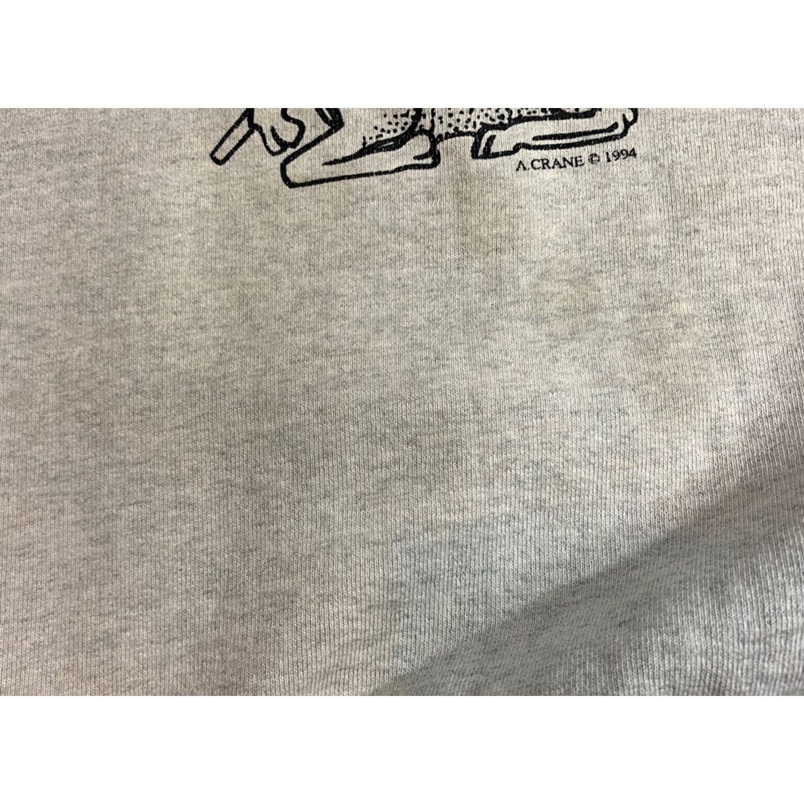 Fruit Of The Loom VINTAGE 90s In Hoc Signo Vince's Men's Distressed Gray Crewneck Sweatshirt XL Size US XL / EU 56 / 4 - 6 Thumbnail