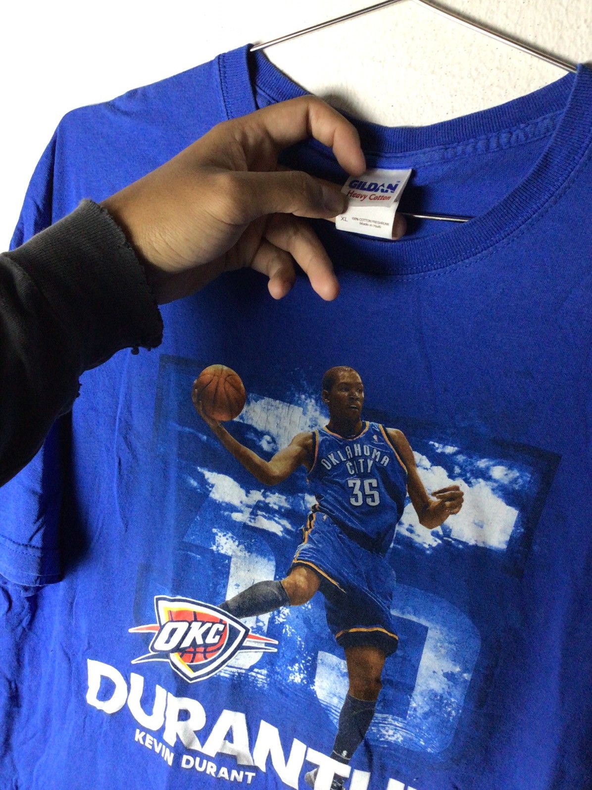 NBA × Rap Tees Kevin Durant OKC 00's Size US XL / EU 56 / 4 - 4 Thumbnail