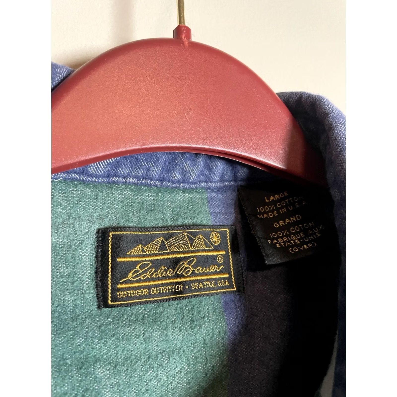 Eddie Bauer VINTAGE Eddie Bauer Shirt Mens L Chamois Flannel Men Heavyweight Striped G88 Size US L / EU 52-54 / 3 - 5 Thumbnail