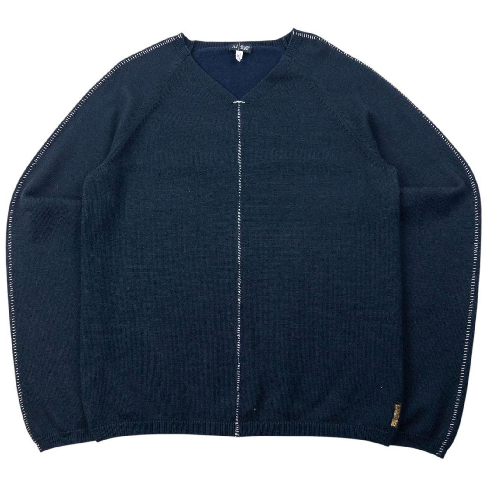 Other Vintage Armani Jeans Embroidered Jumper Size S Size US S / EU 44-46 / 1 - 1 Thumbnail