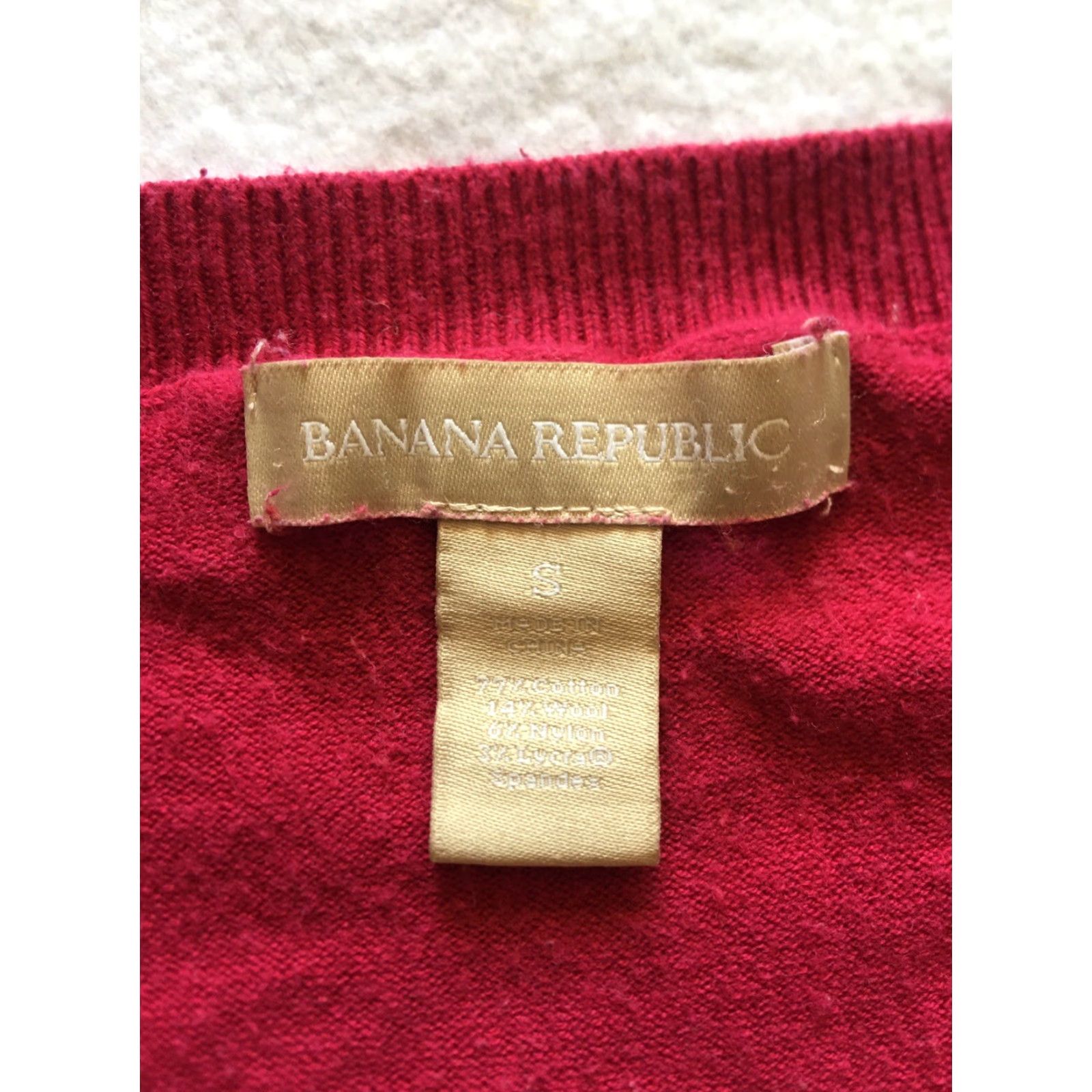 Banana Republic Banana Republic Sweater Women’s Size S Hot Pink Lightweight Striped Knit Pullover Long Sleeve Scoop Neck Size S / US 4 / IT 40 - 5 Thumbnail