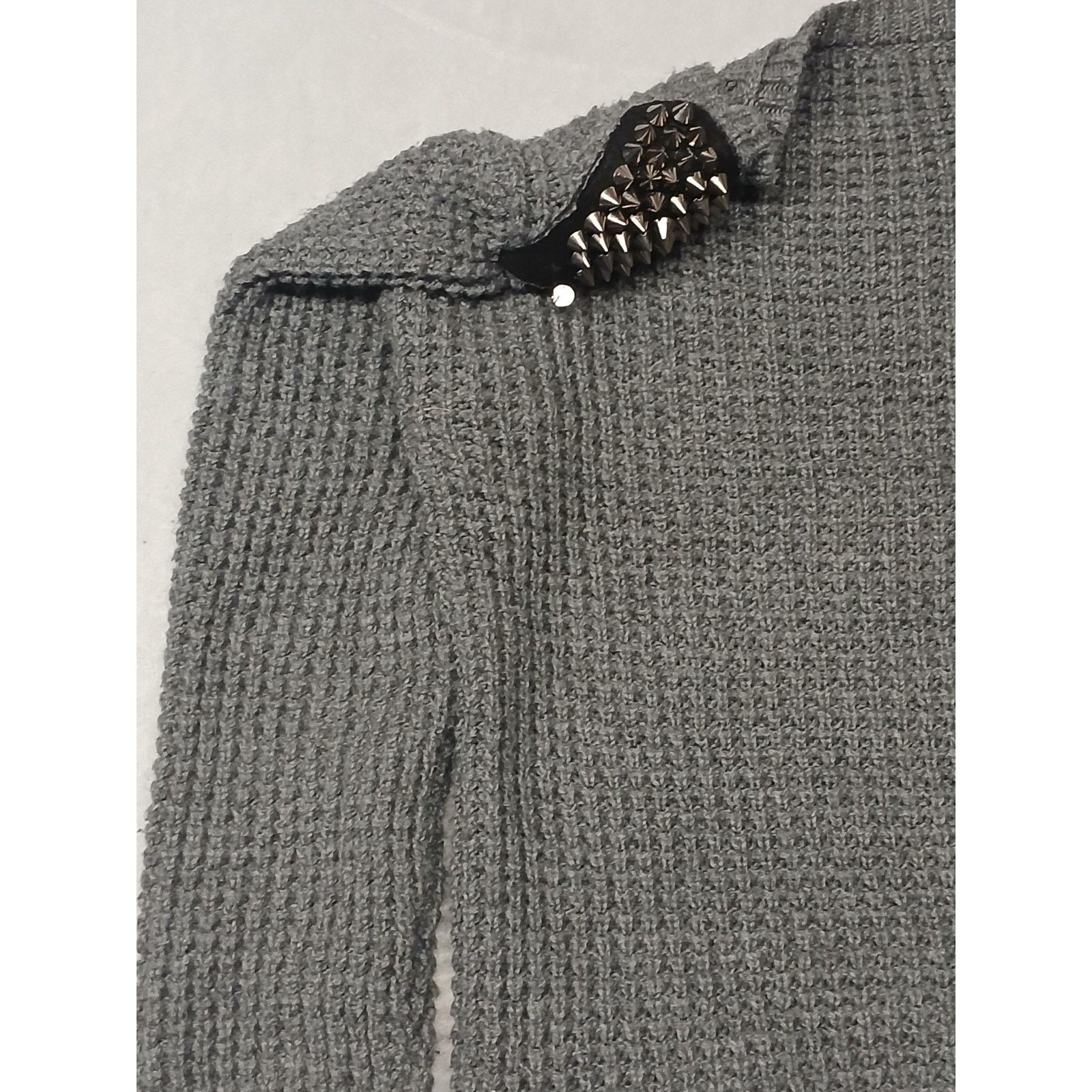 Other Love By Design (Medium) Unisex Gray Waffle Knit Sweatshirt Size M / US 6-8 / IT 42-44 - 10 Thumbnail