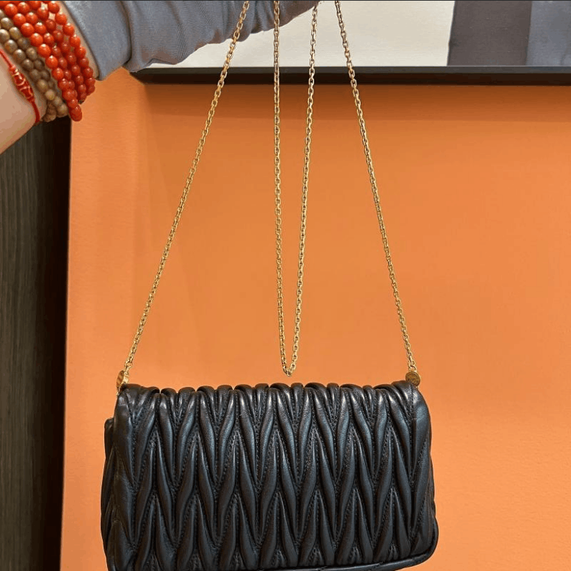 Miu Miu Miu Miu Chain Nappa‑Leather Crossbody & Shoulder Bag Size ONE SIZE - 12 Thumbnail