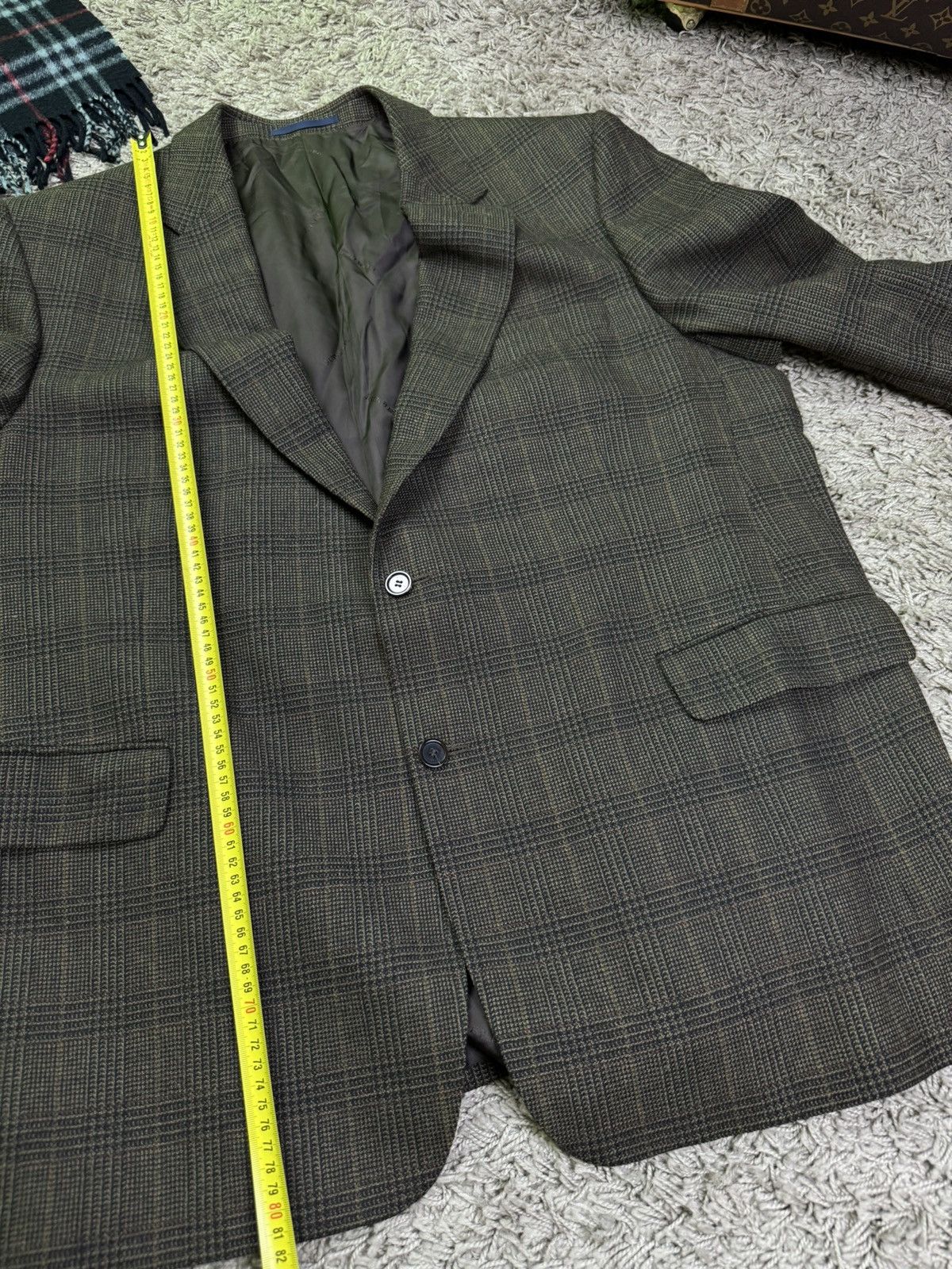 Burberry × Vintage Vintage wool blazer Burberry 90s original luxury item Size 50L - 7 Thumbnail