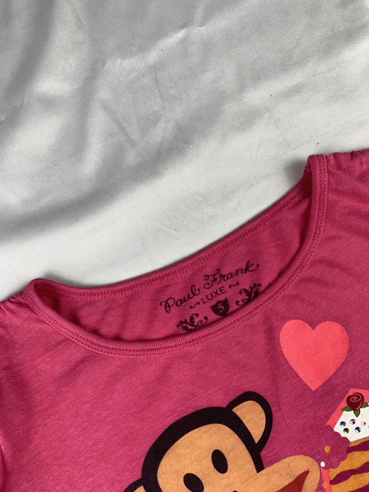 Paul Frank Paul Frank Pink Sweet Julius Love Longsleeve Baby Tee Size XS / US 0-2 / IT 36-38 - 7 Thumbnail