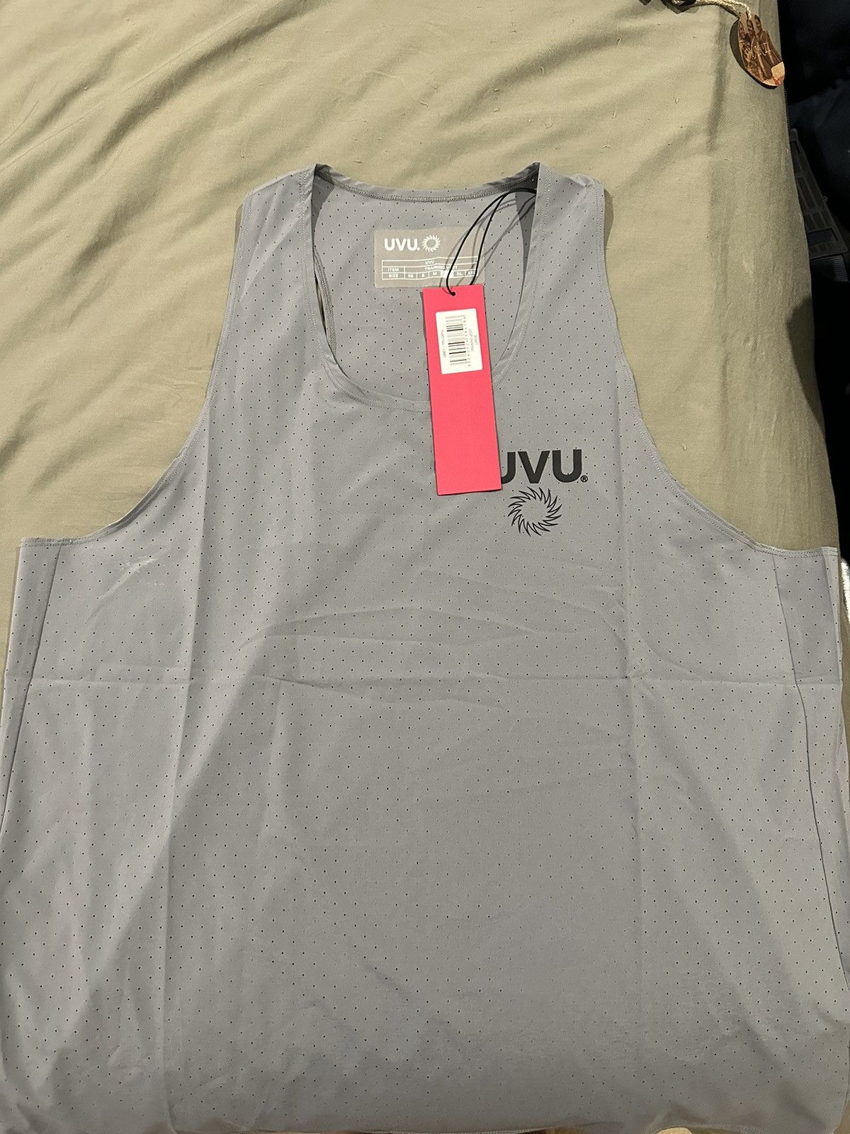 陸上用シャツ UVU Trainig vest UVU | Running Vest | Mens | Nylon Spandex | Pink