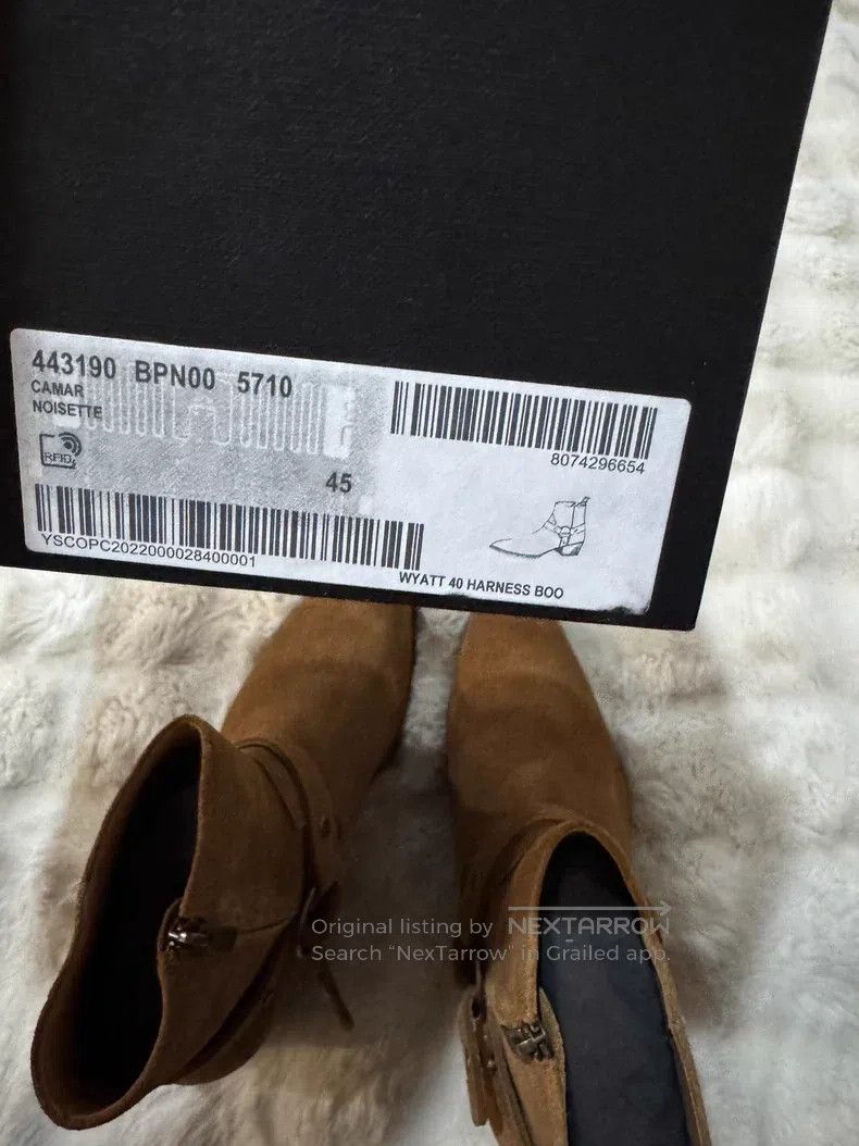 Saint Laurent Paris Saint Laurent Paris Buckle Chelsea Boots Size US 12 / EU 45 - 8 Thumbnail
