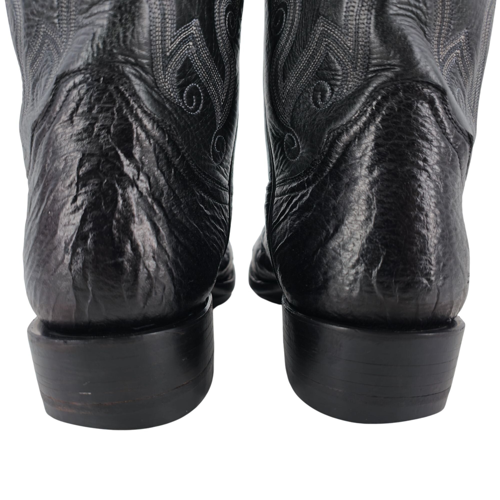 Other Luskey's Ryon's Mens size 9.5D Black Ostrich Exotic Leather Size US 9.5 / EU 42-43 - 8 Thumbnail