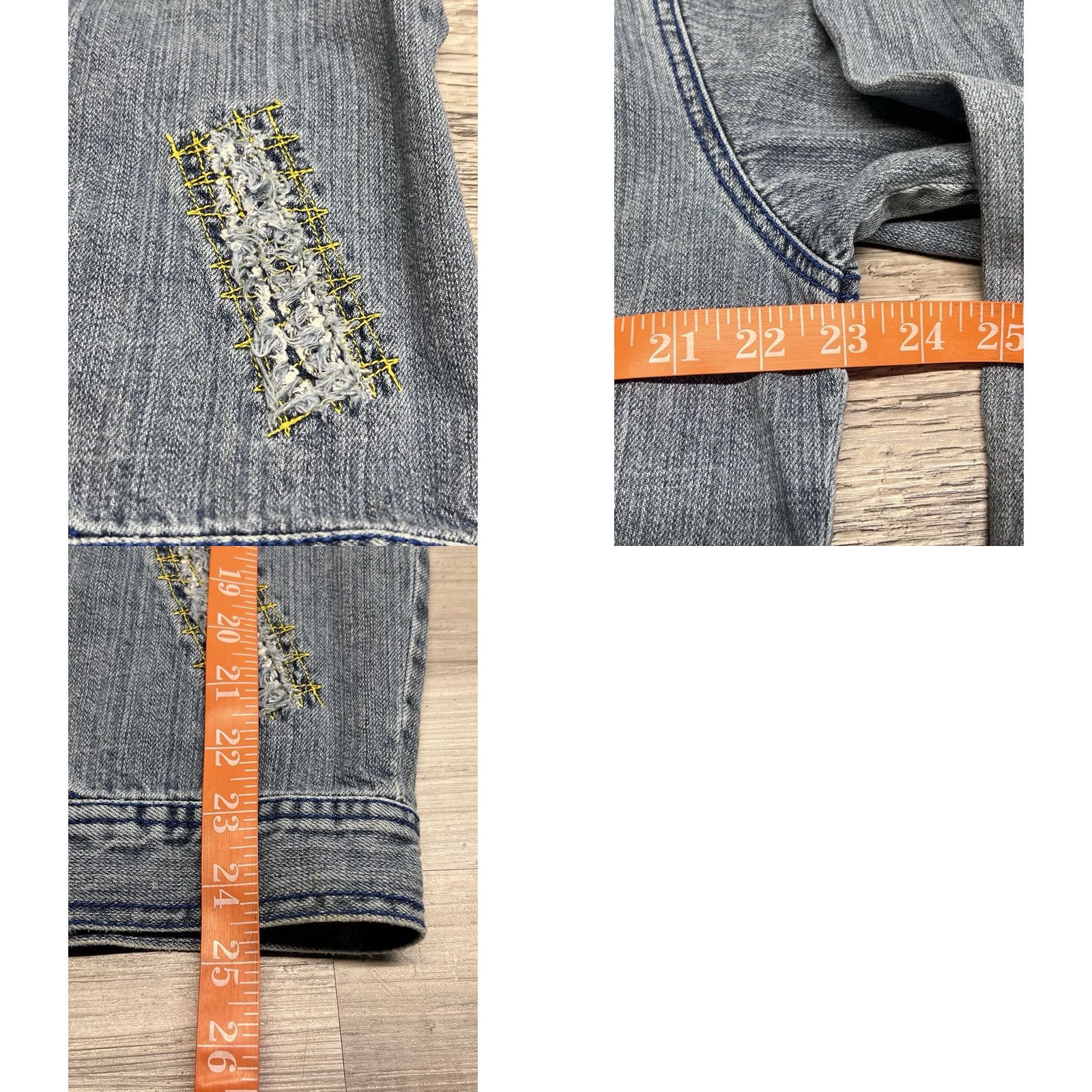Rocawear Rocawear Denim Jacket Hip Hop Vintage Y2K Embroidered Patches Logo Mid-Length S/M Men Blue Jacket Size US S / EU 44-46 / 1 - 8 Thumbnail
