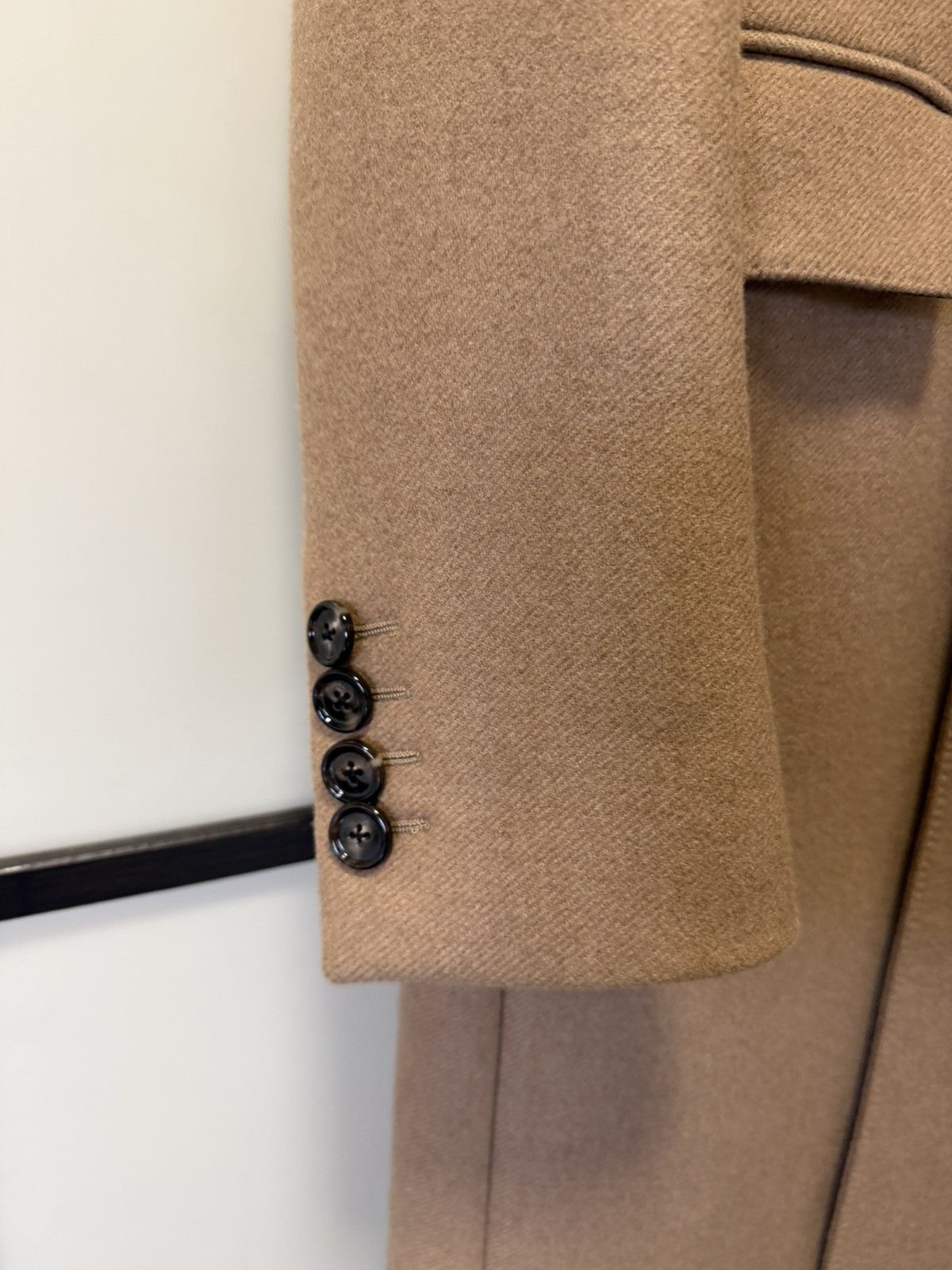 Celine × Hedi Slimane UNRELEASED - FW23 Velvet Collar Camel Chesterfield Coat Size US S / EU 44-46 / 1 - 4 Thumbnail