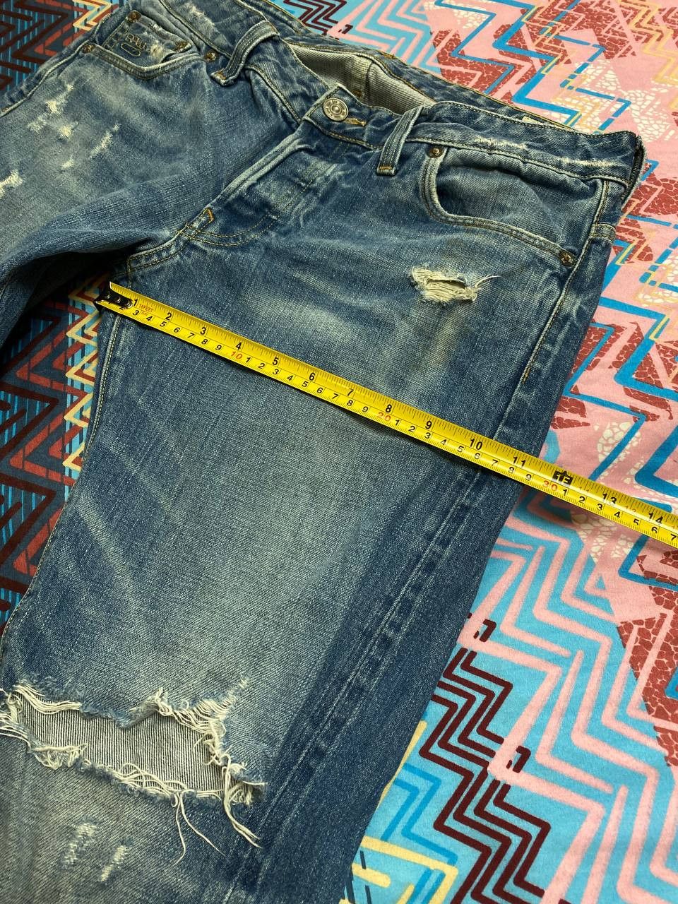 G-Star × Vintage Vintage G-Star Raw Distressed Tapered Jeans G-star 96 Y2K Size US 32 / EU 48 - 8 Thumbnail