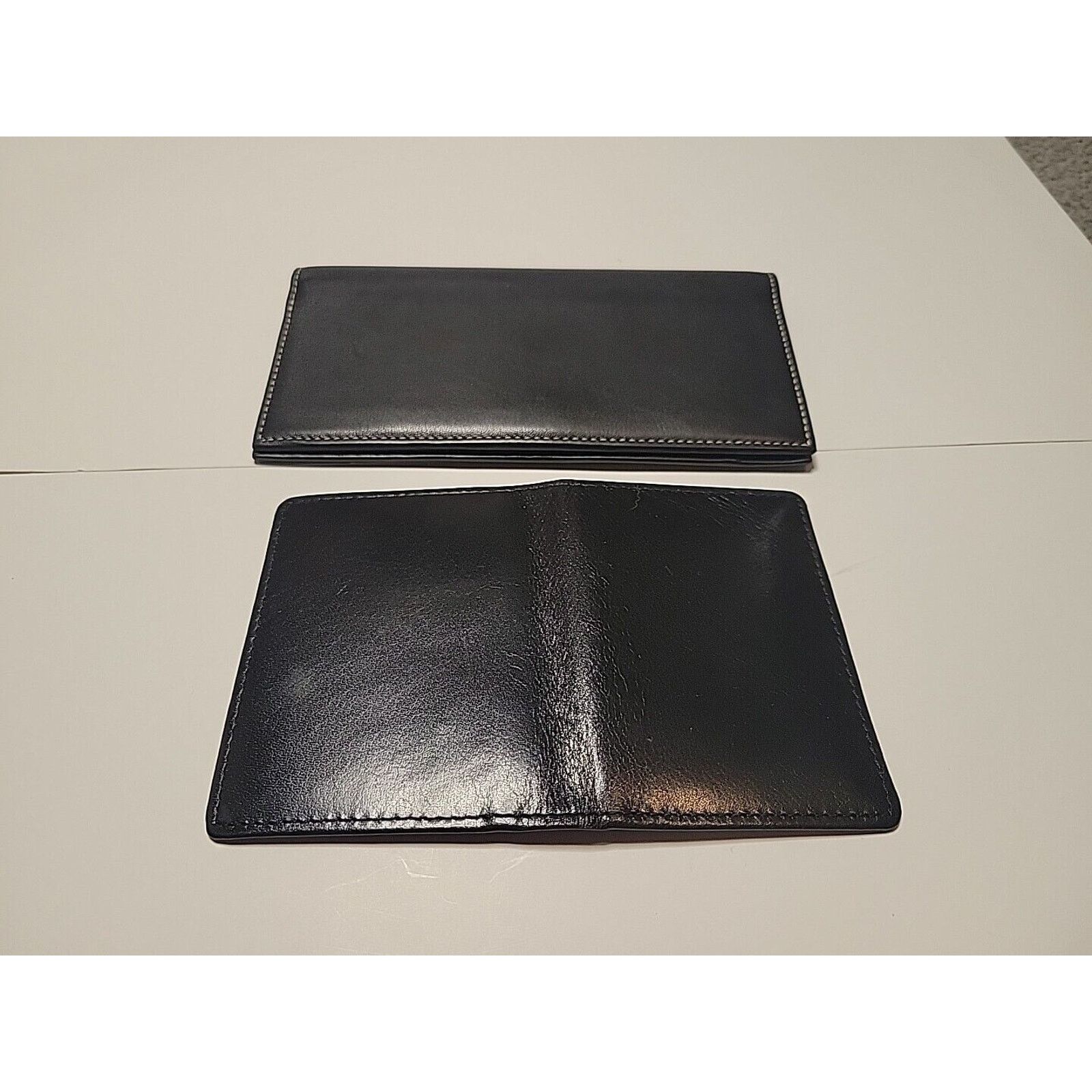 Coach COACH Black Leather Checkbook Wallet Card Case Long Bifold Size ONE SIZE - 10 Thumbnail