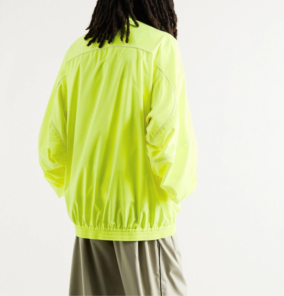 Balenciaga o1y1224 Oversized Piped Shell Track Jacket in Yellow Size US L / EU 52-54 / 3 - 4 Thumbnail