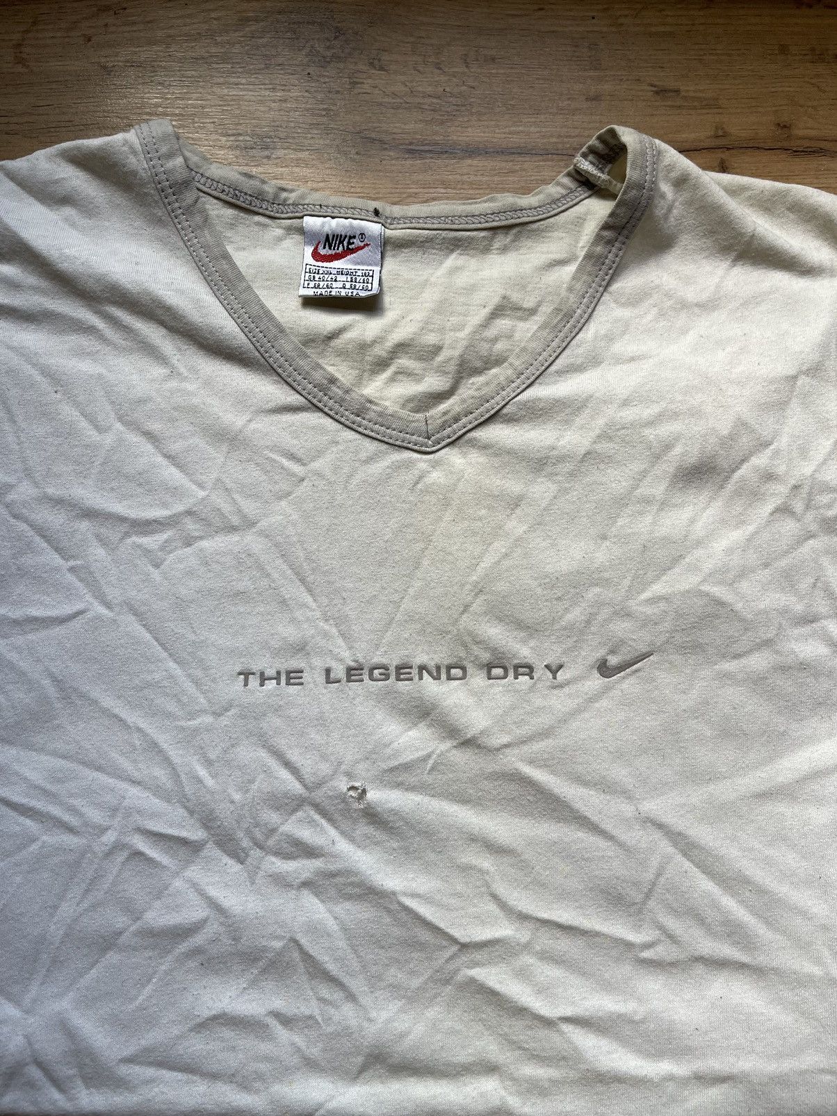 Nike × Vintage 80’s Nike Vintage The Legend Dry sleeveless centre logo Size US XL / EU 56 / 4 - 4 Thumbnail